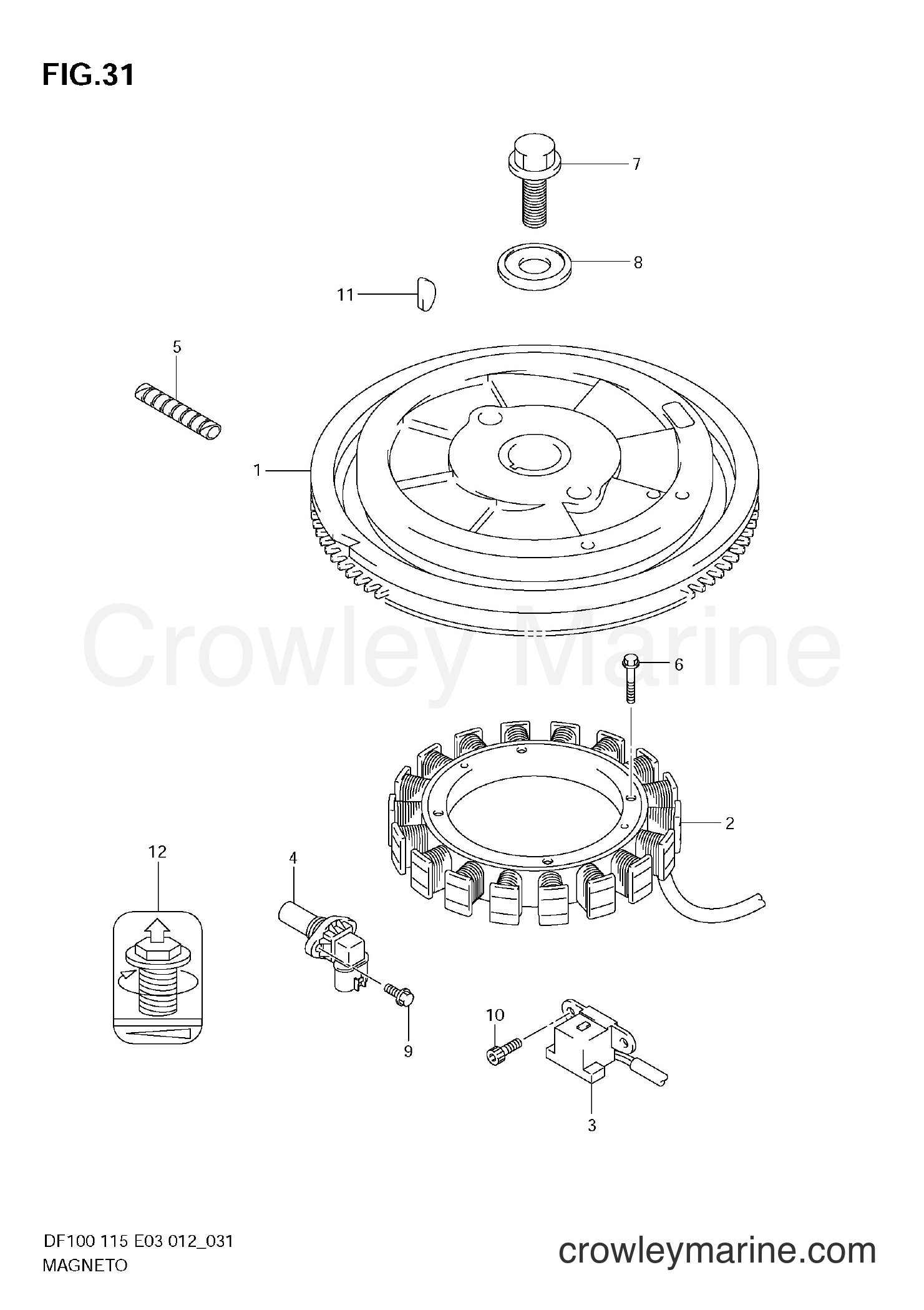 Suzuki Marine DF100 11502F-210001~ - MAGNETO