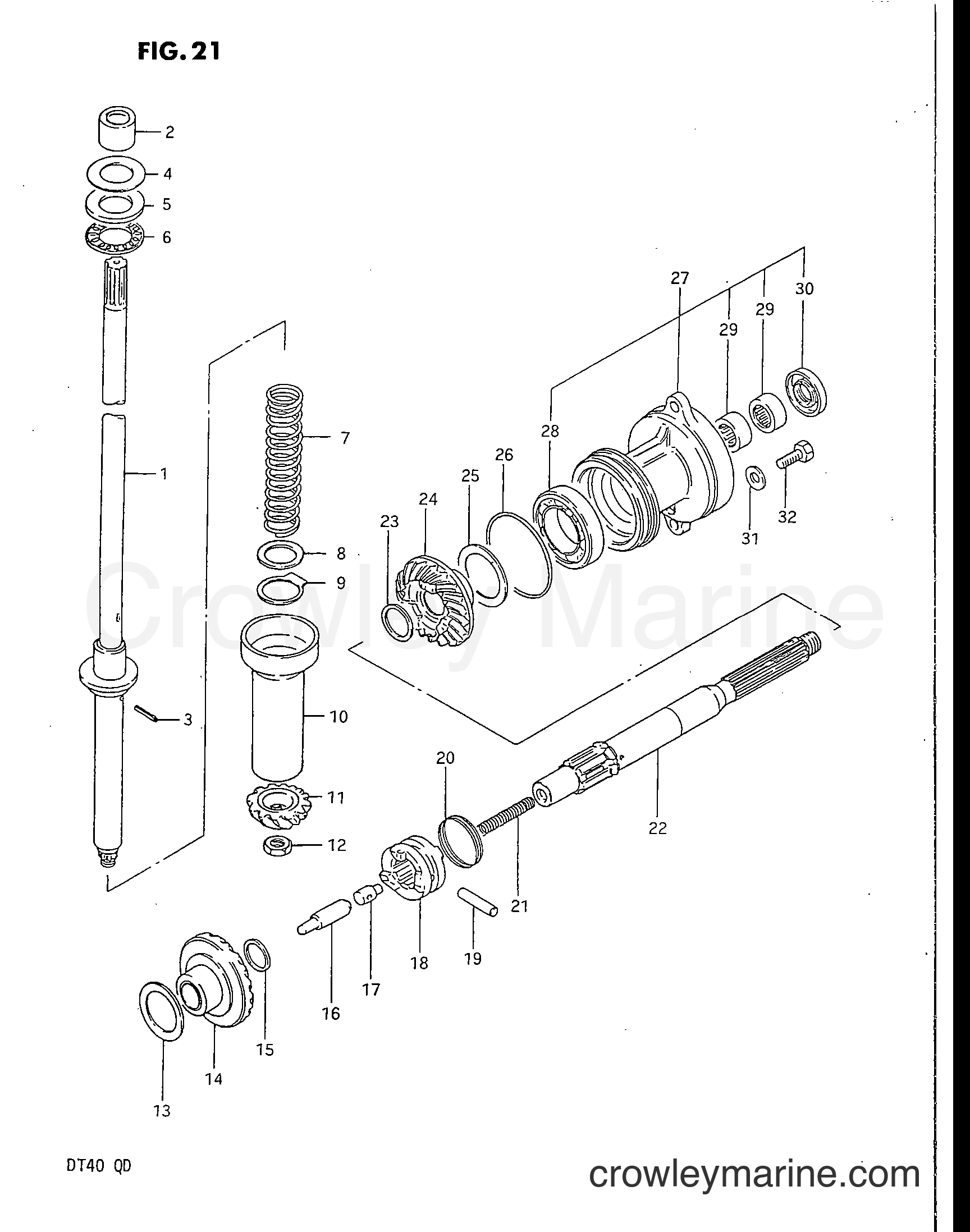 Suzuki Marine DT40 - TRANSMISSION