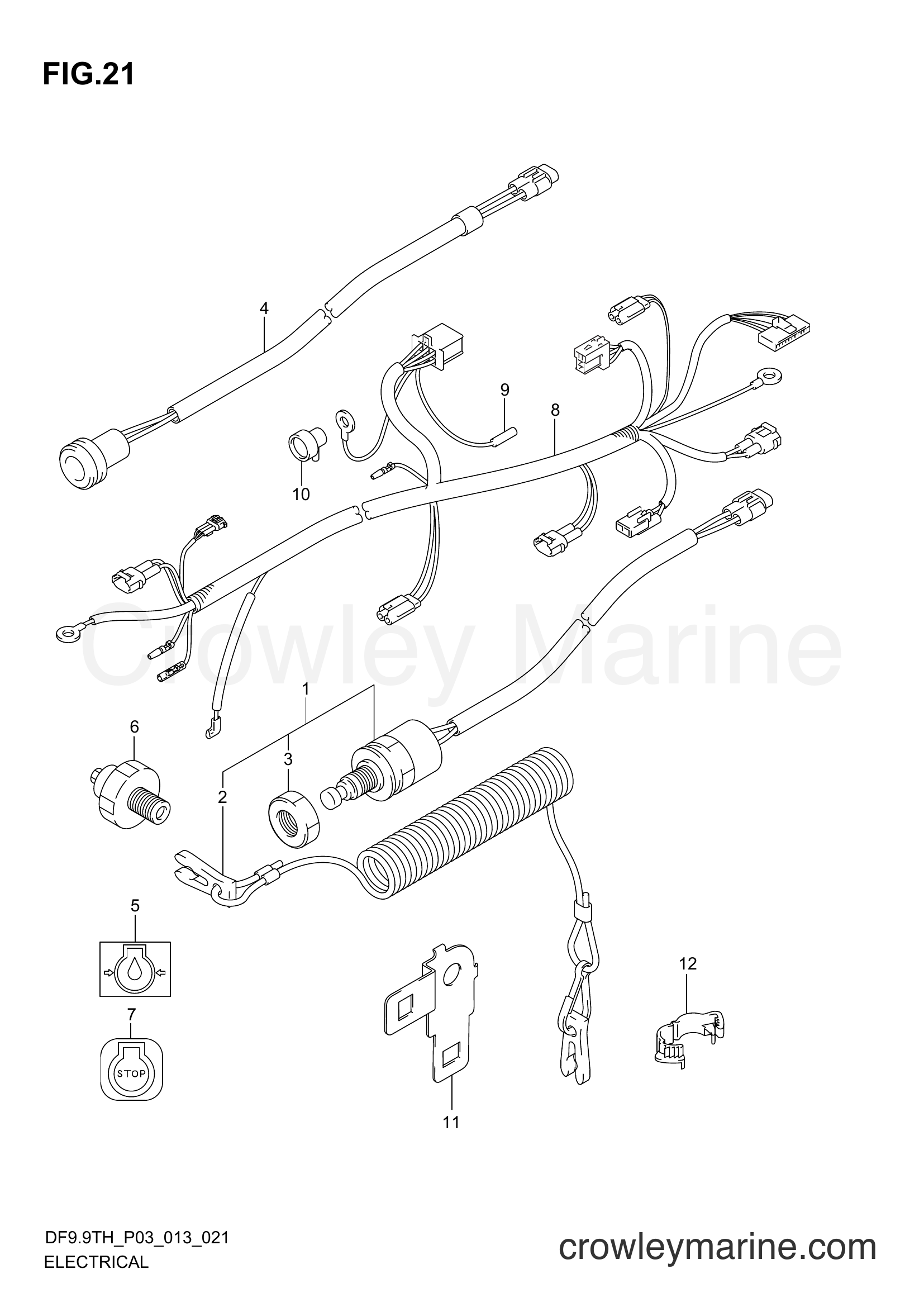 Suzuki Marine DF9.9TH 00993F-310001~ - ELECTRICAL