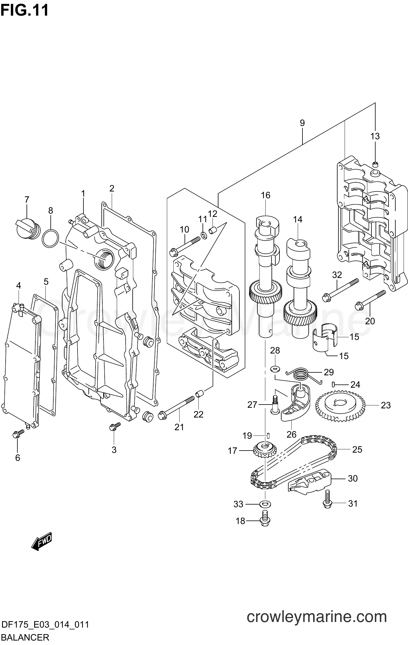 Suzuki Marine DF175TG 41001~ - BALANCER
