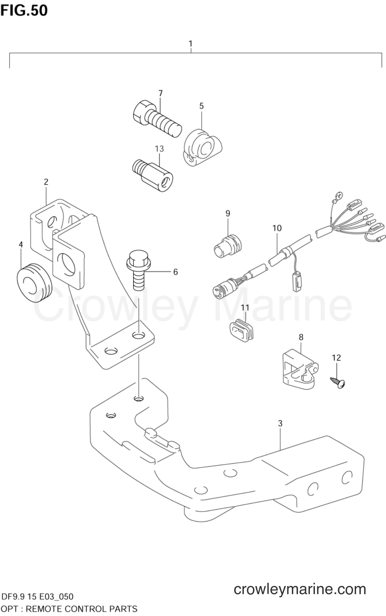 Suzuki Marine DF9.9 - OPTIONAL:REMOTE CONTROL PARTS