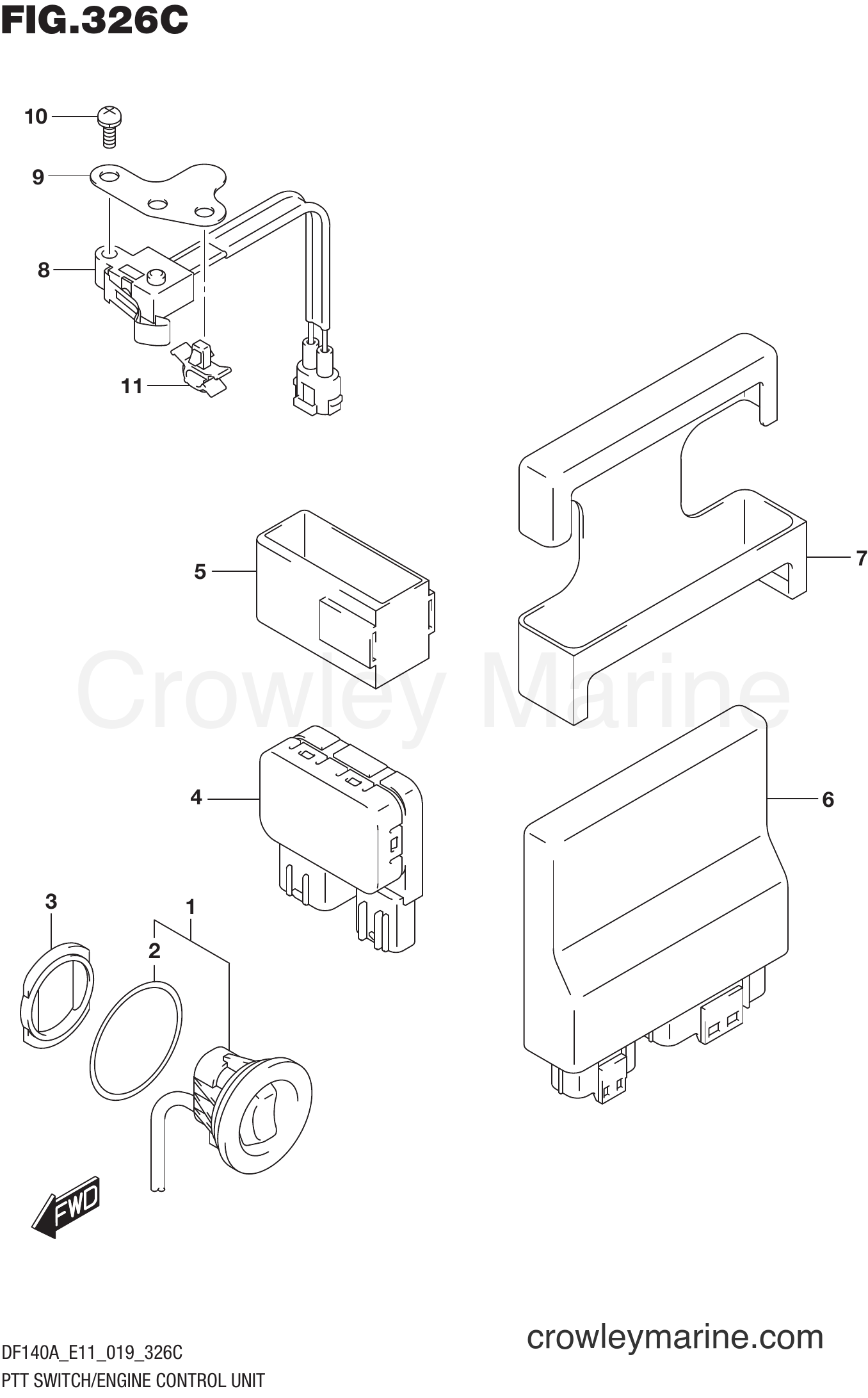 Suzuki Marine DF100AT 910001~ - PTT SWITCH/ENGINE CONTROL UNIT (DF140AT)(DF140AZ)