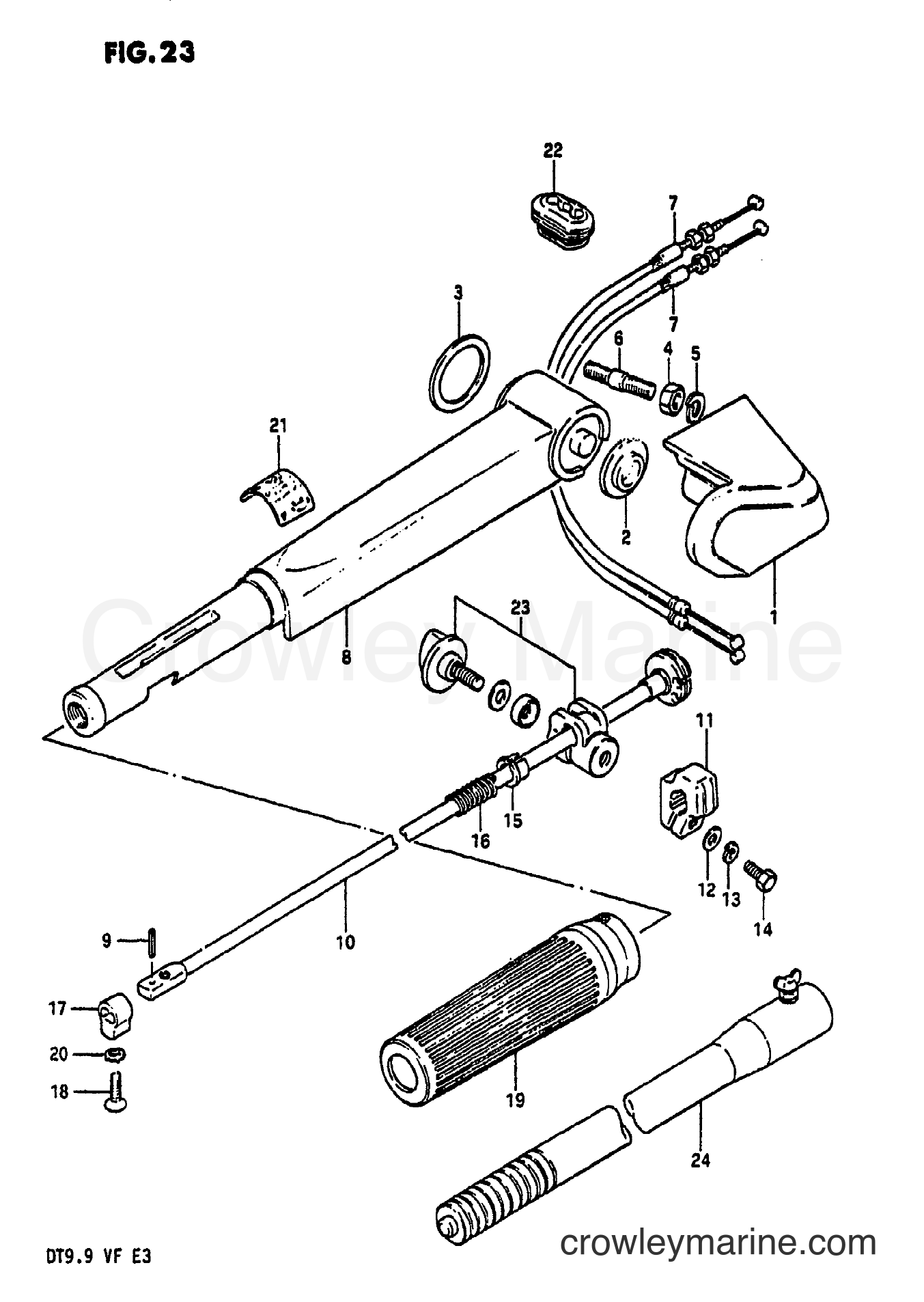 Suzuki Marine DT9.9 - HANDLE