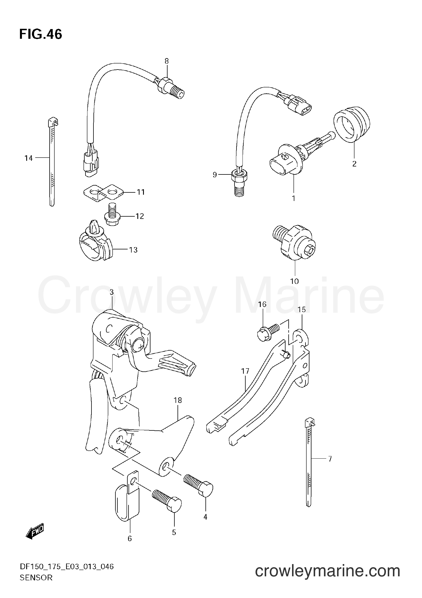 Suzuki Marine DF150 310001~ - SENSOR