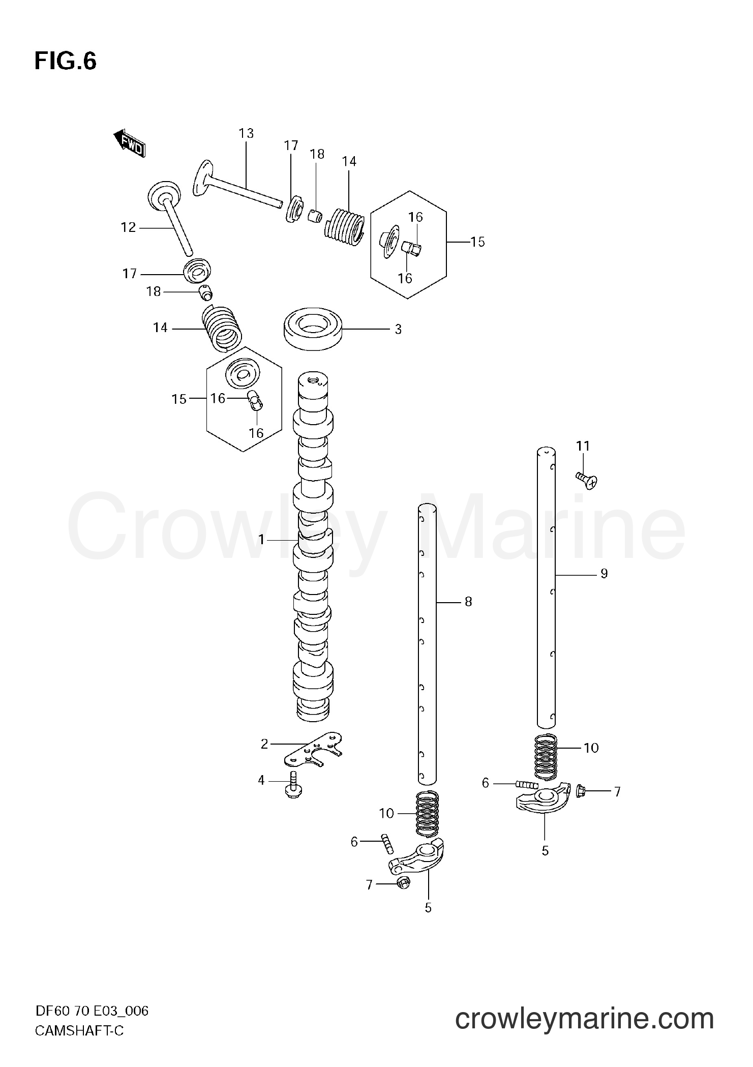 Suzuki Marine DF60 - CAMSHAFT
