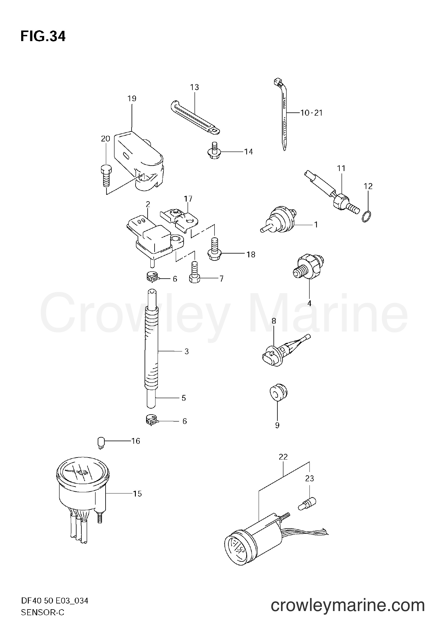 Suzuki Marine DF40 - SENSOR