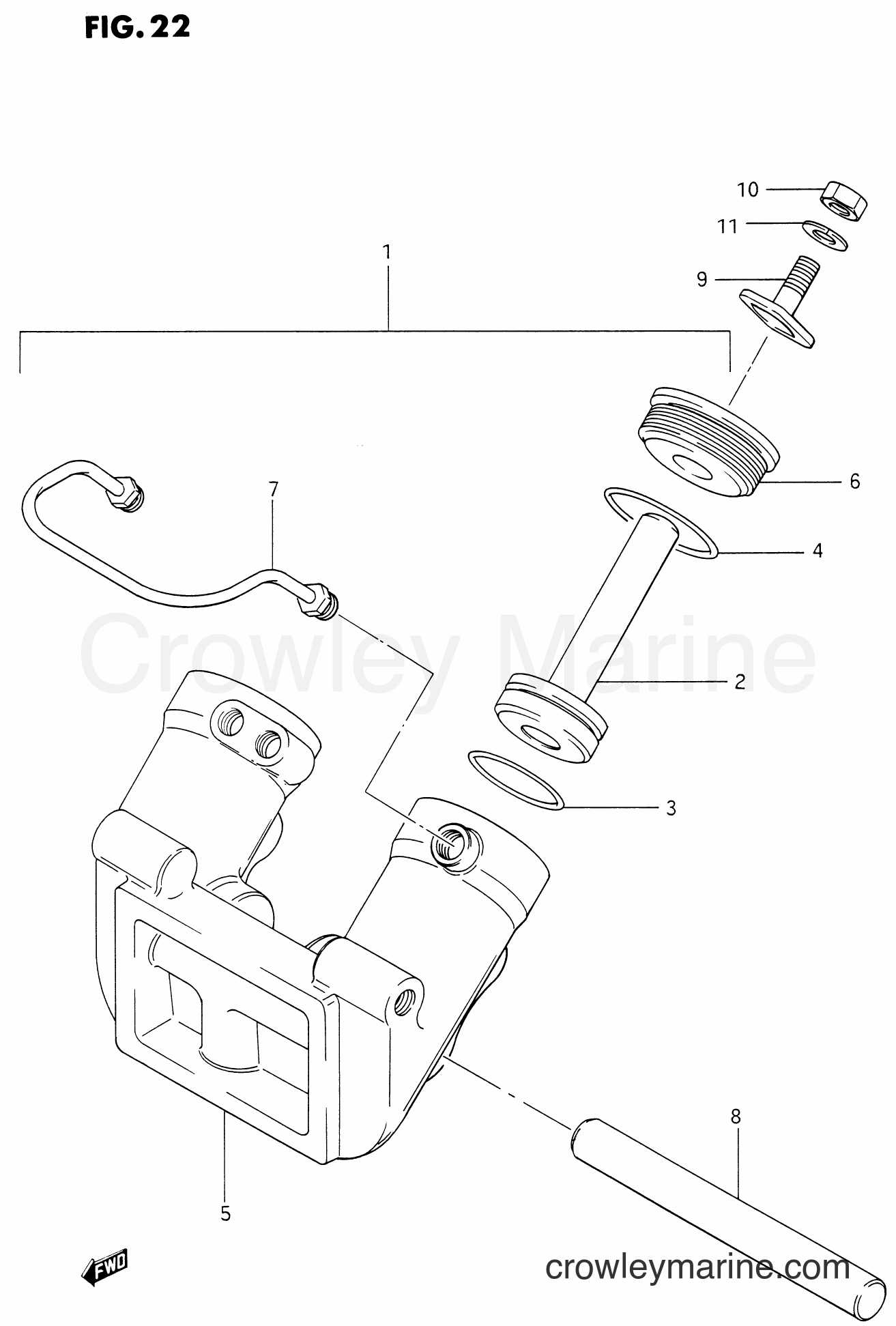 Suzuki Marine DT85 - TRIM CYLINDER