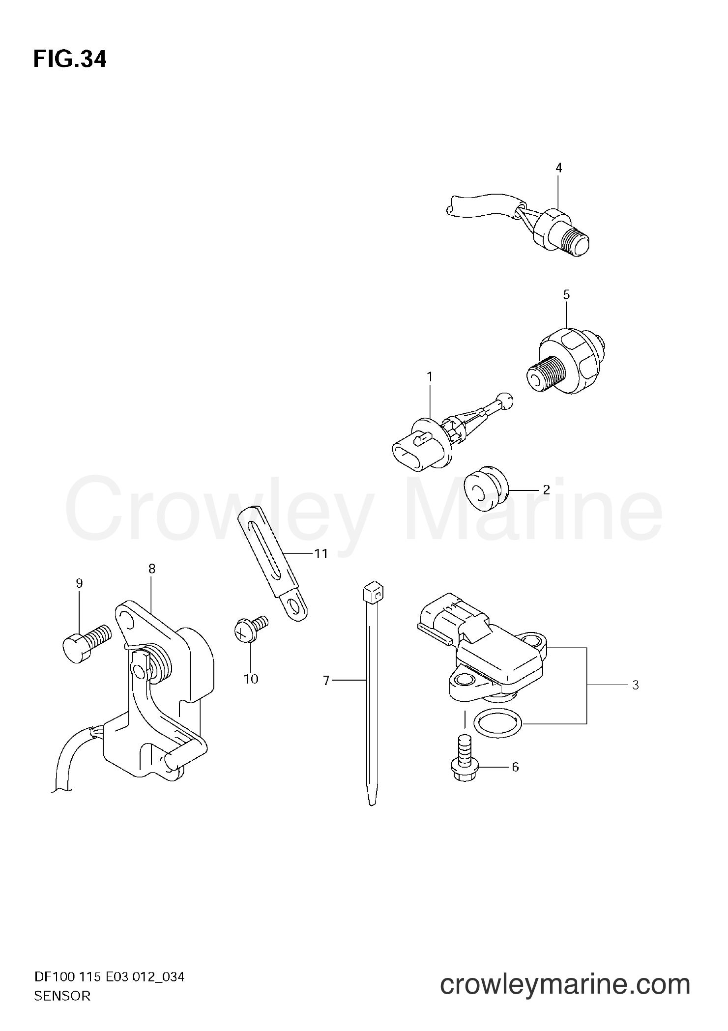 Suzuki Marine DF115 10002F-210001~ - SENSOR