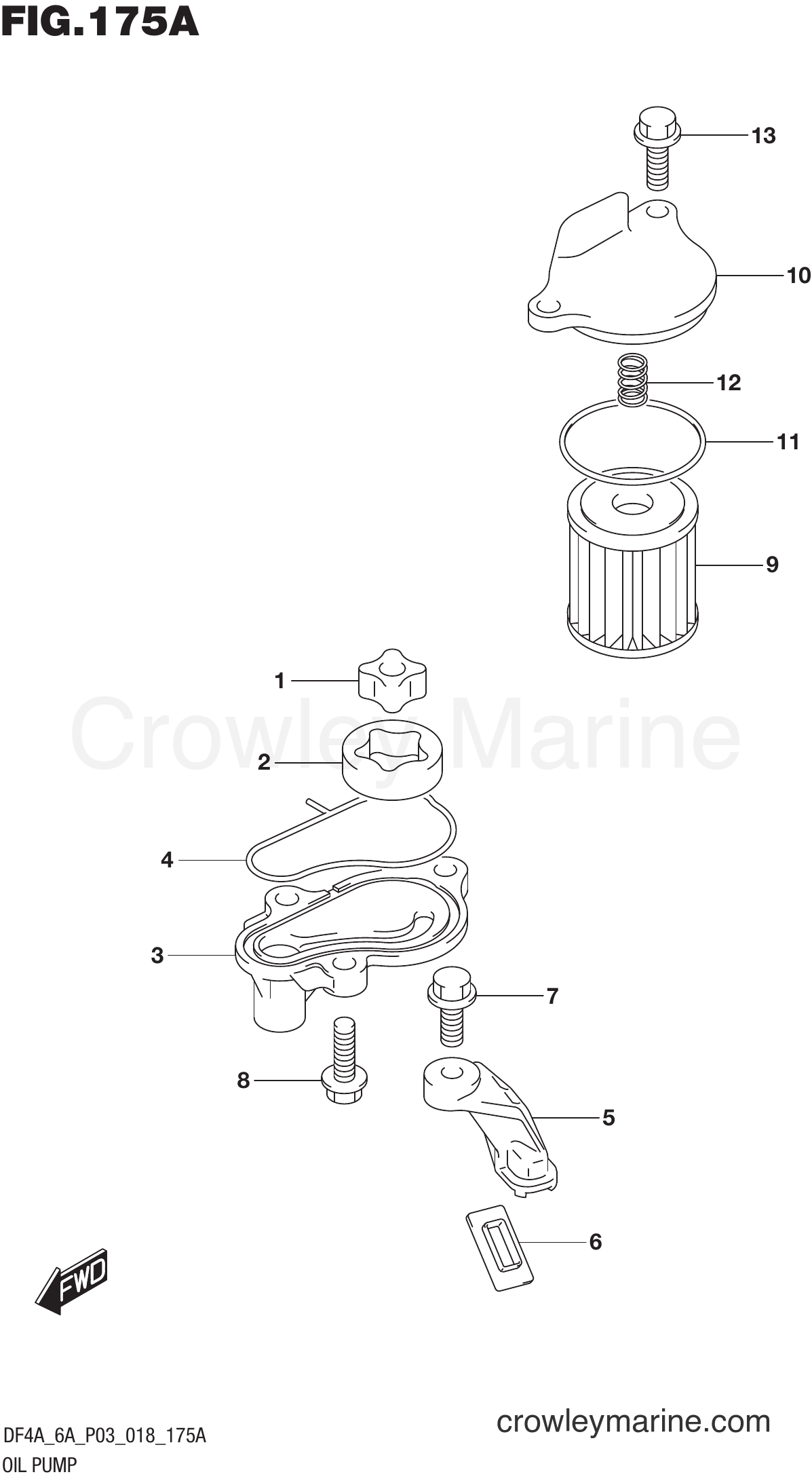 Suzuki Marine DF4A 810001~ - OIL PUMP