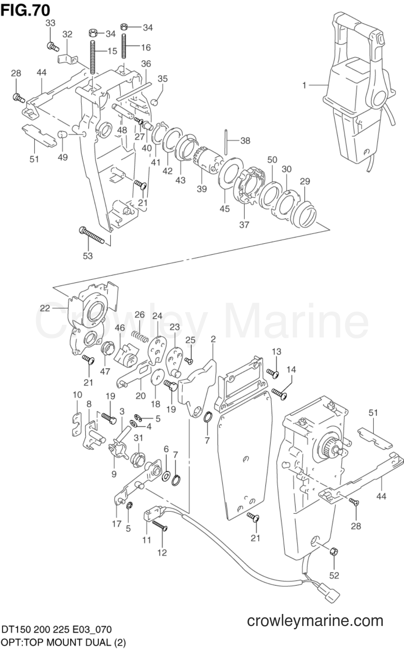 Suzuki Marine DT225 - OPT:TOP MOUNT DUAL (2)