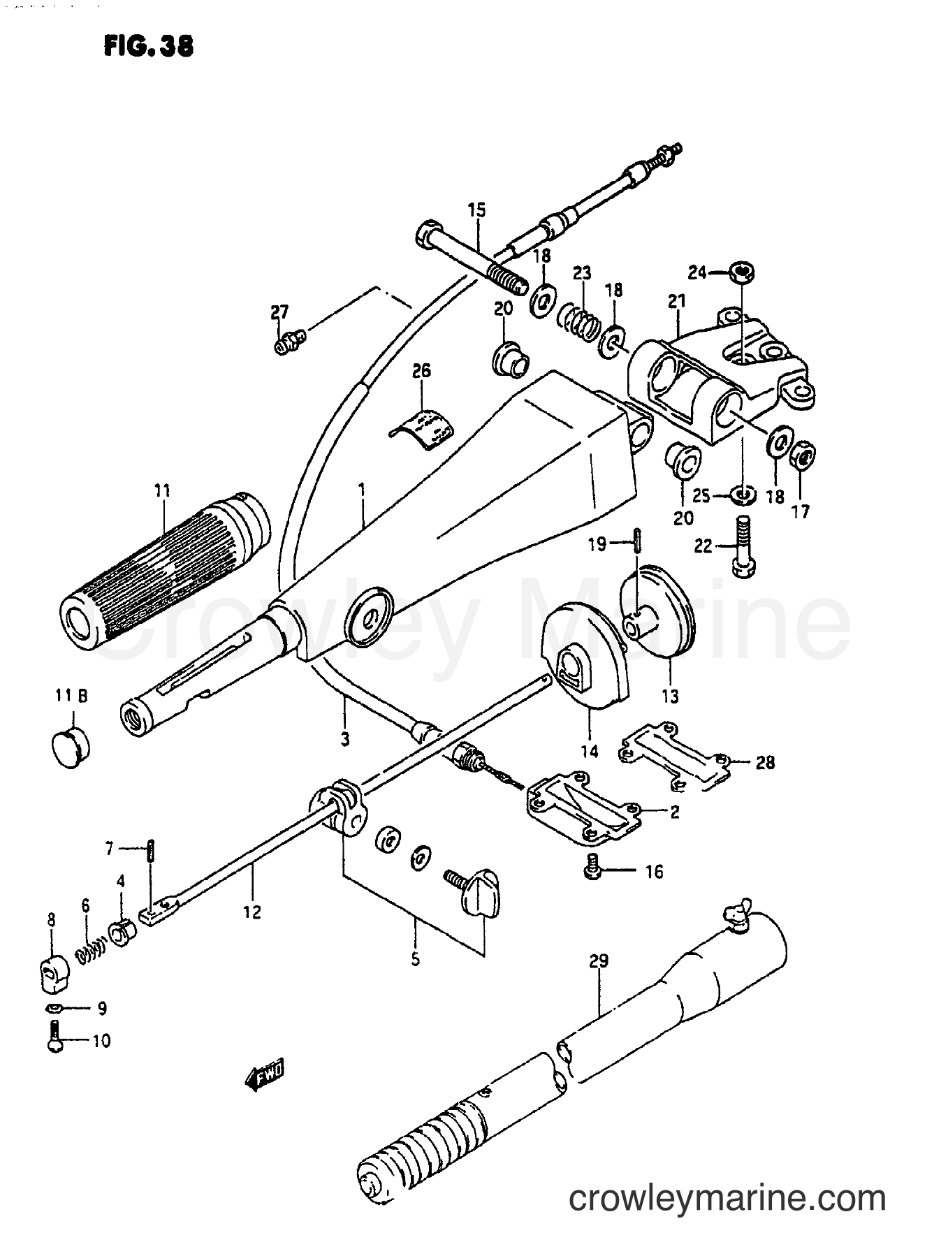 Suzuki Marine DT65 - HANDLE (DT55MTC)