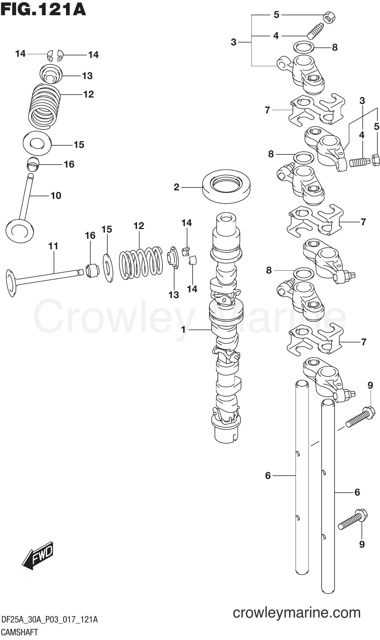 Suzuki Marine DF30A 710001~ - CAMSHAFT