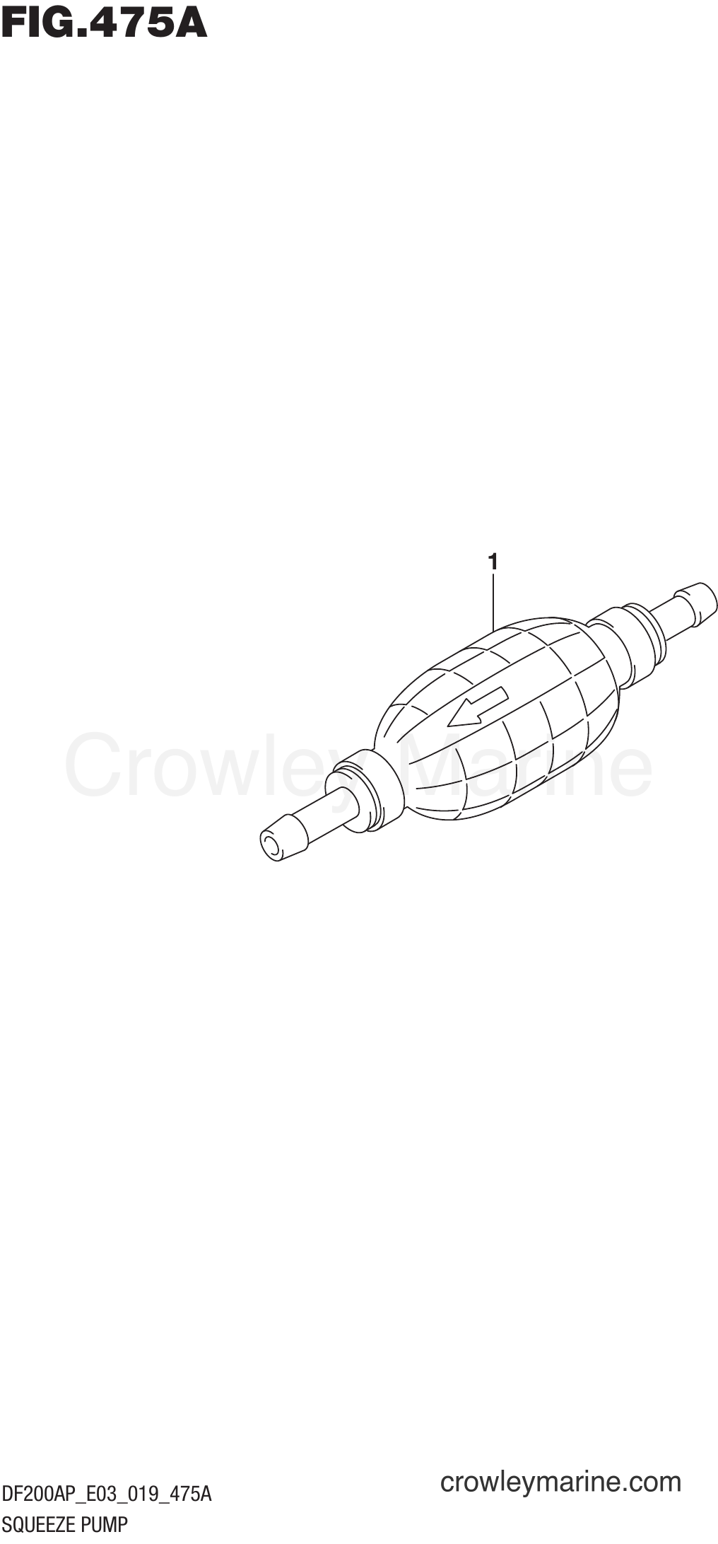 Suzuki Marine DF200AP 910001~ - SQUEEZE PUMP