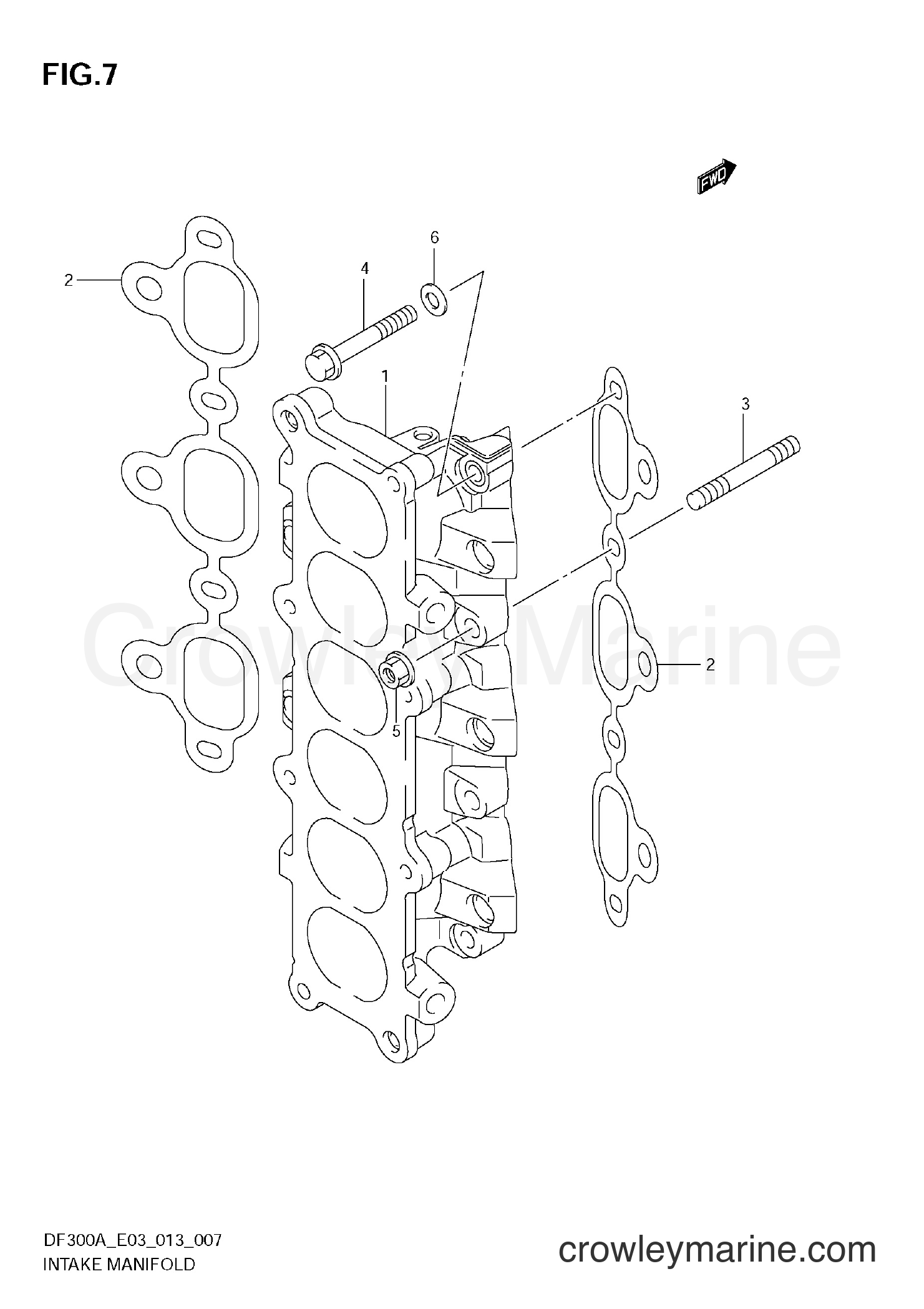 Suzuki Marine DF300AP 310001~ - INTAKE MANIFOLD