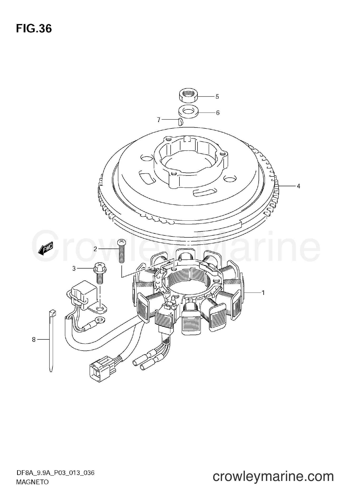Suzuki Marine DF99A 310001~ - MAGNETO (DF9,9AR E03)