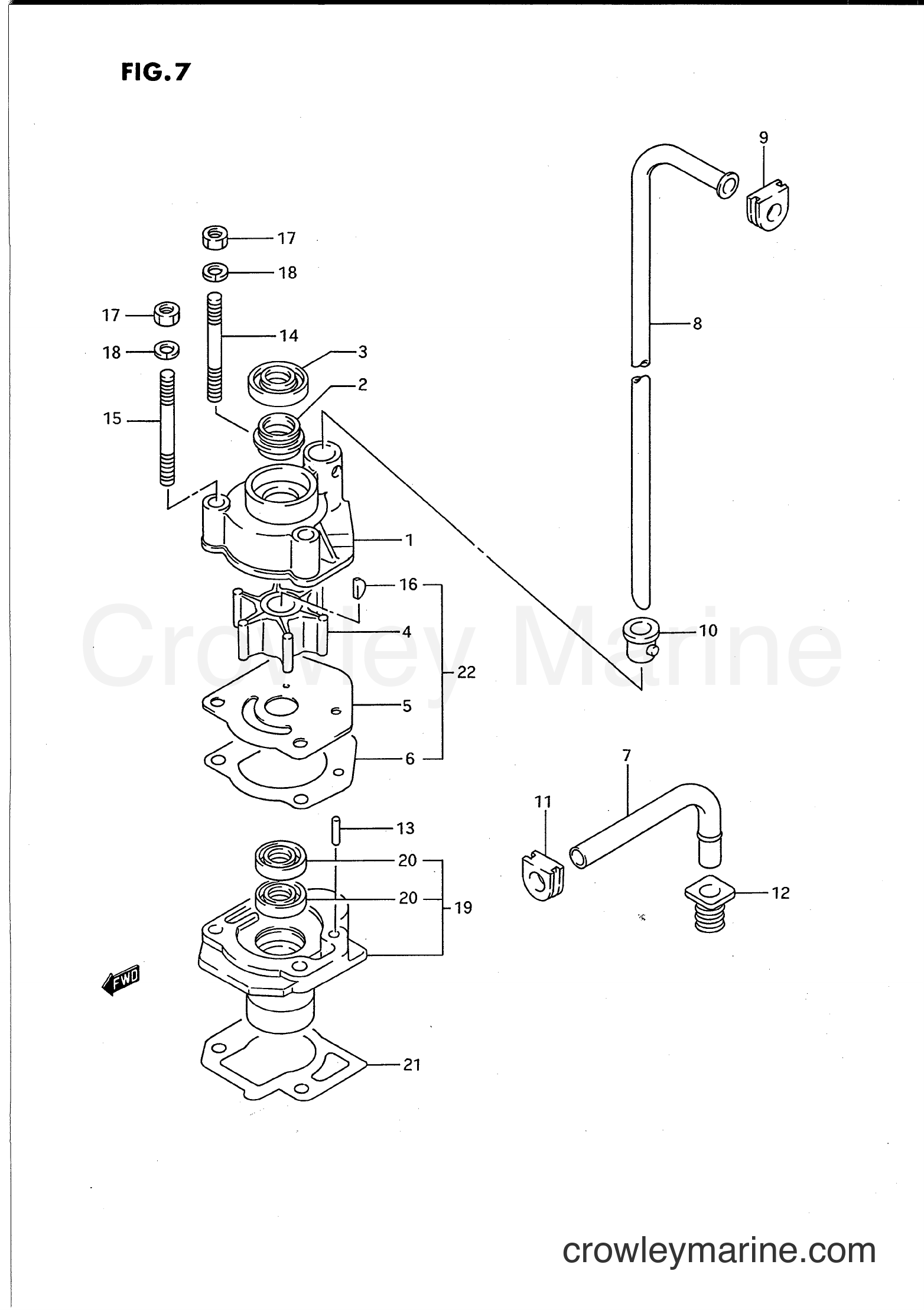 Suzuki Marine DT8C - WATER PUMP