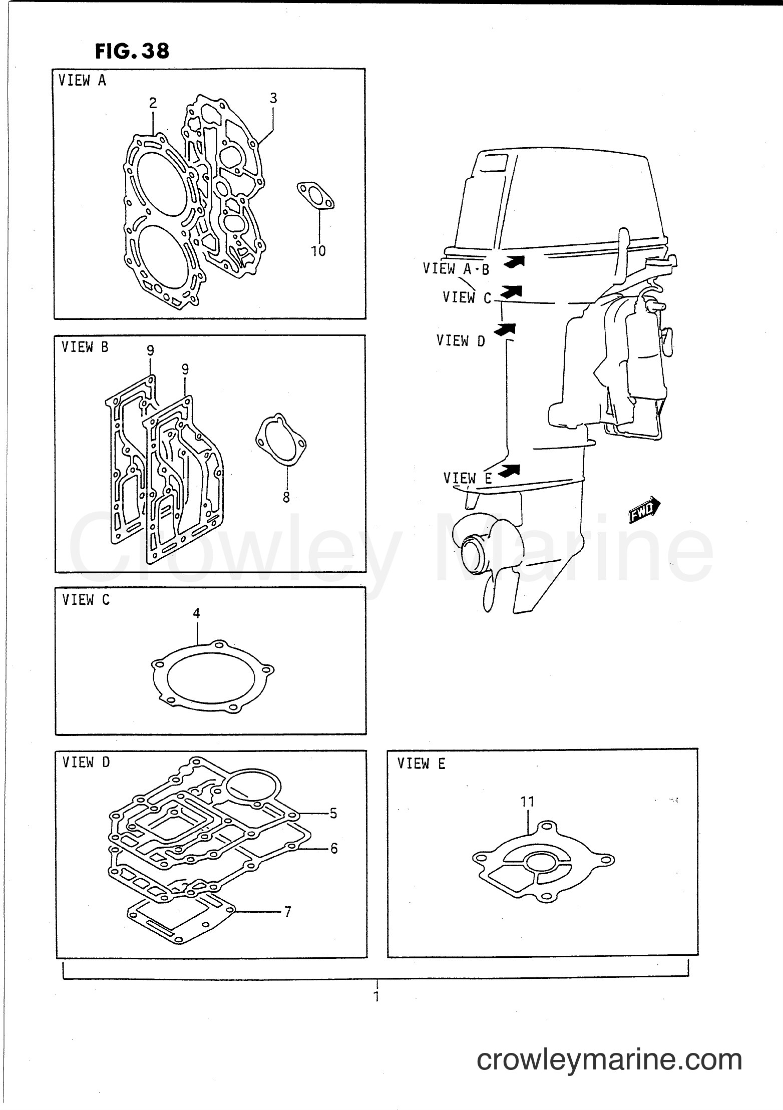 Suzuki Marine PU40 - OPTIONAL : GASKET SET