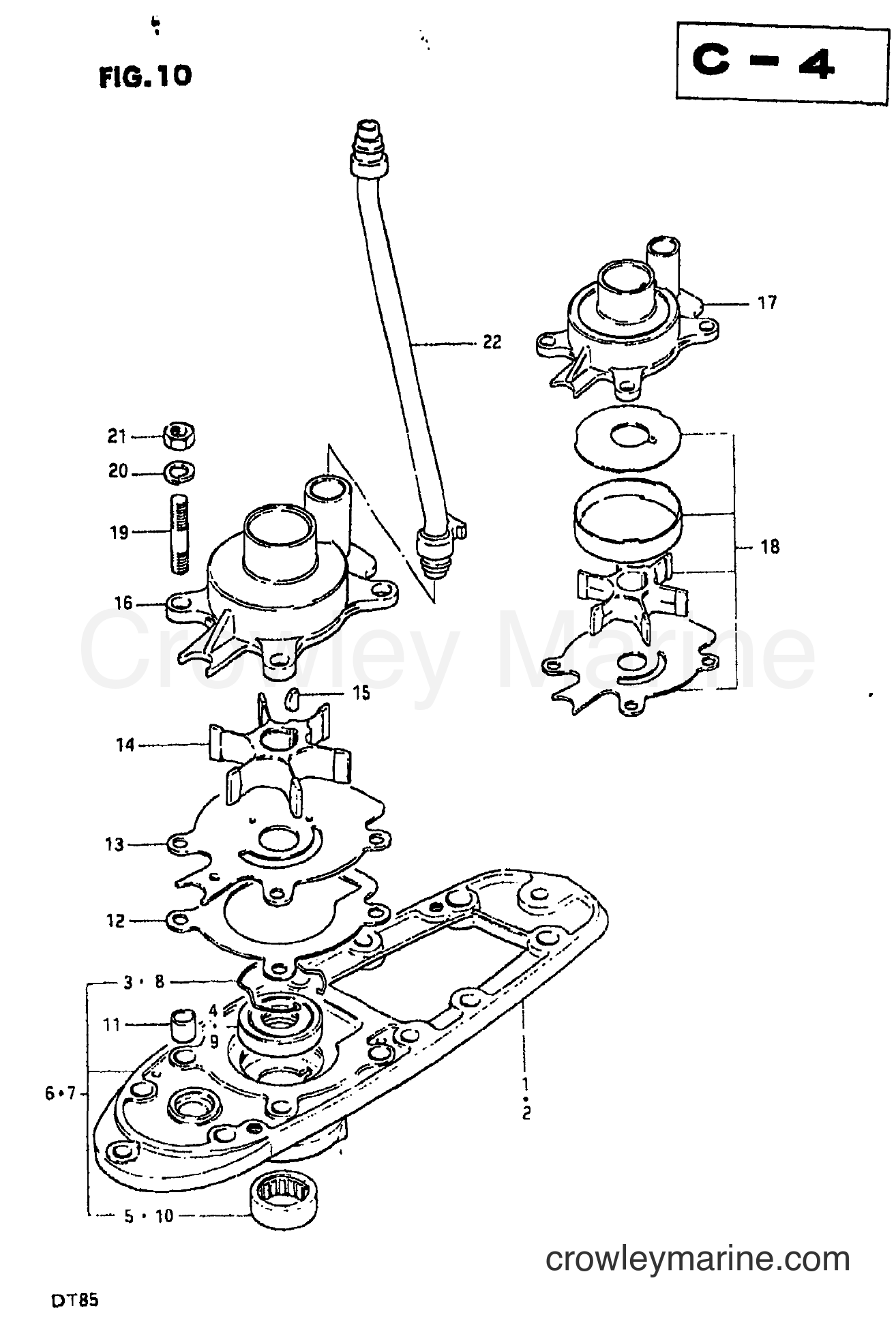Suzuki Marine DT85 - WATER PUMP