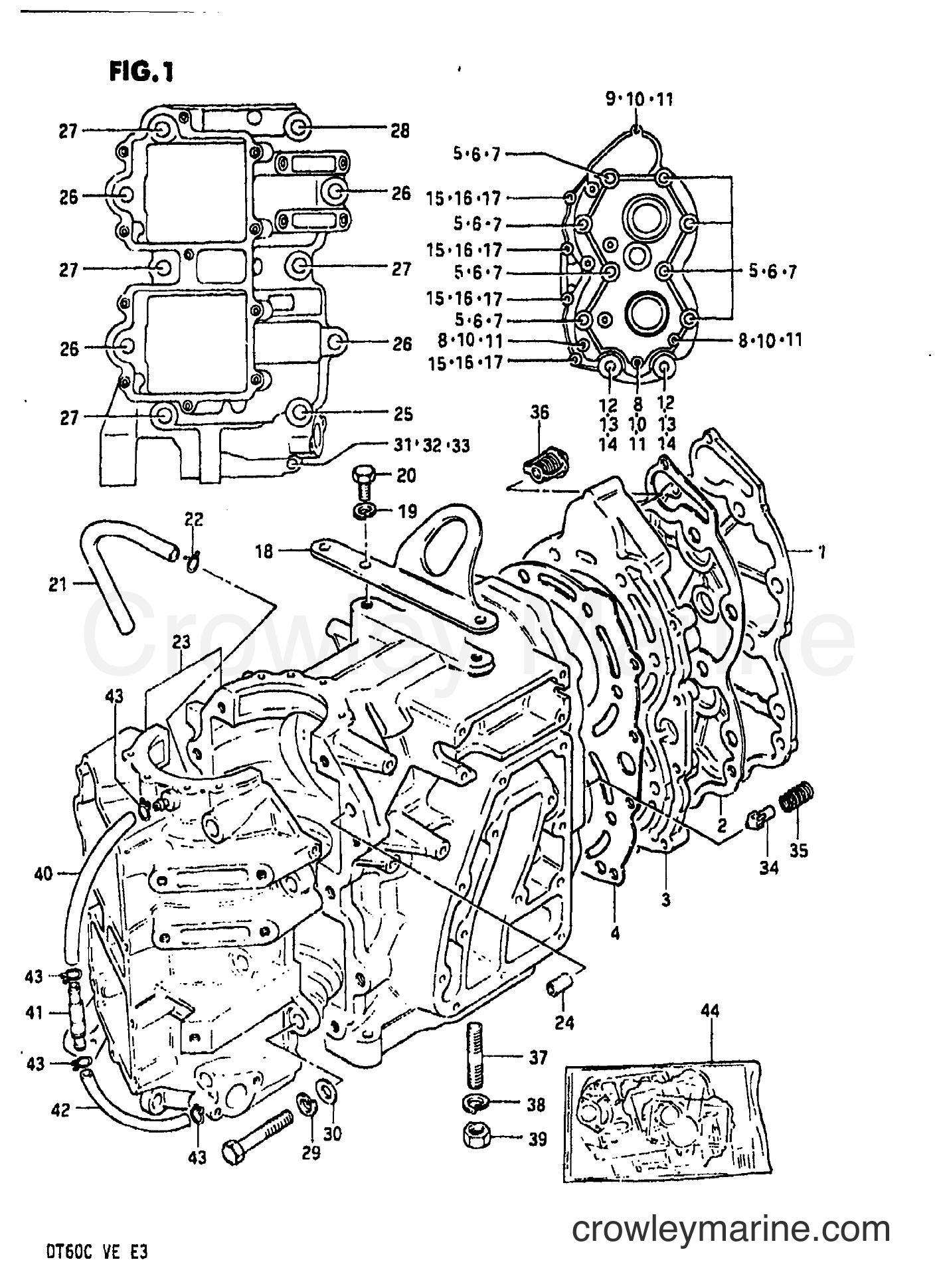 Suzuki Marine DT60 - CYLINDER