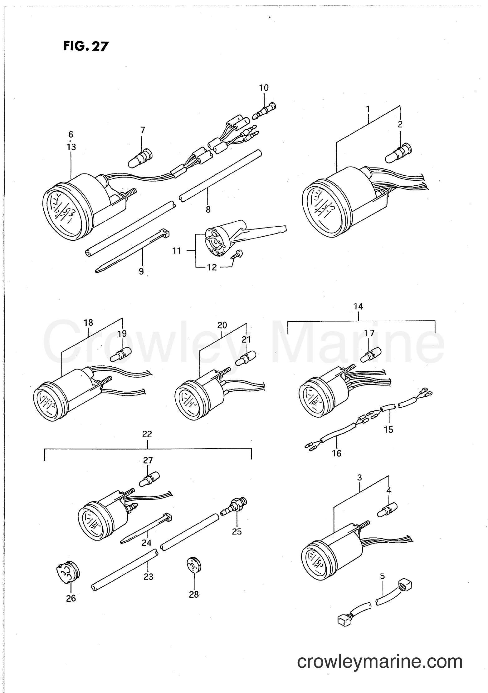 Suzuki Marine PU55 - OPT:METER (2)