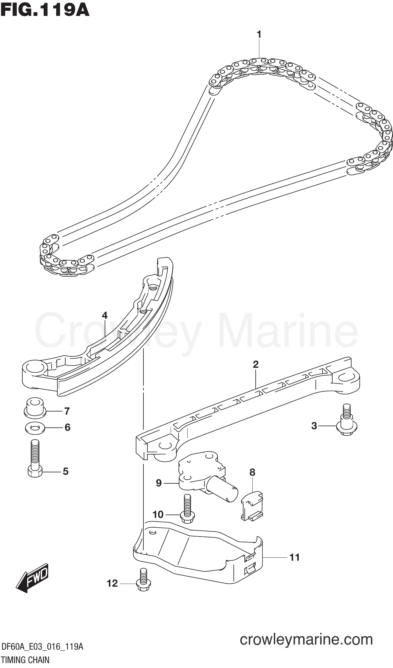 Suzuki Marine DF60AVT 610001~ - TIMING CHAIN