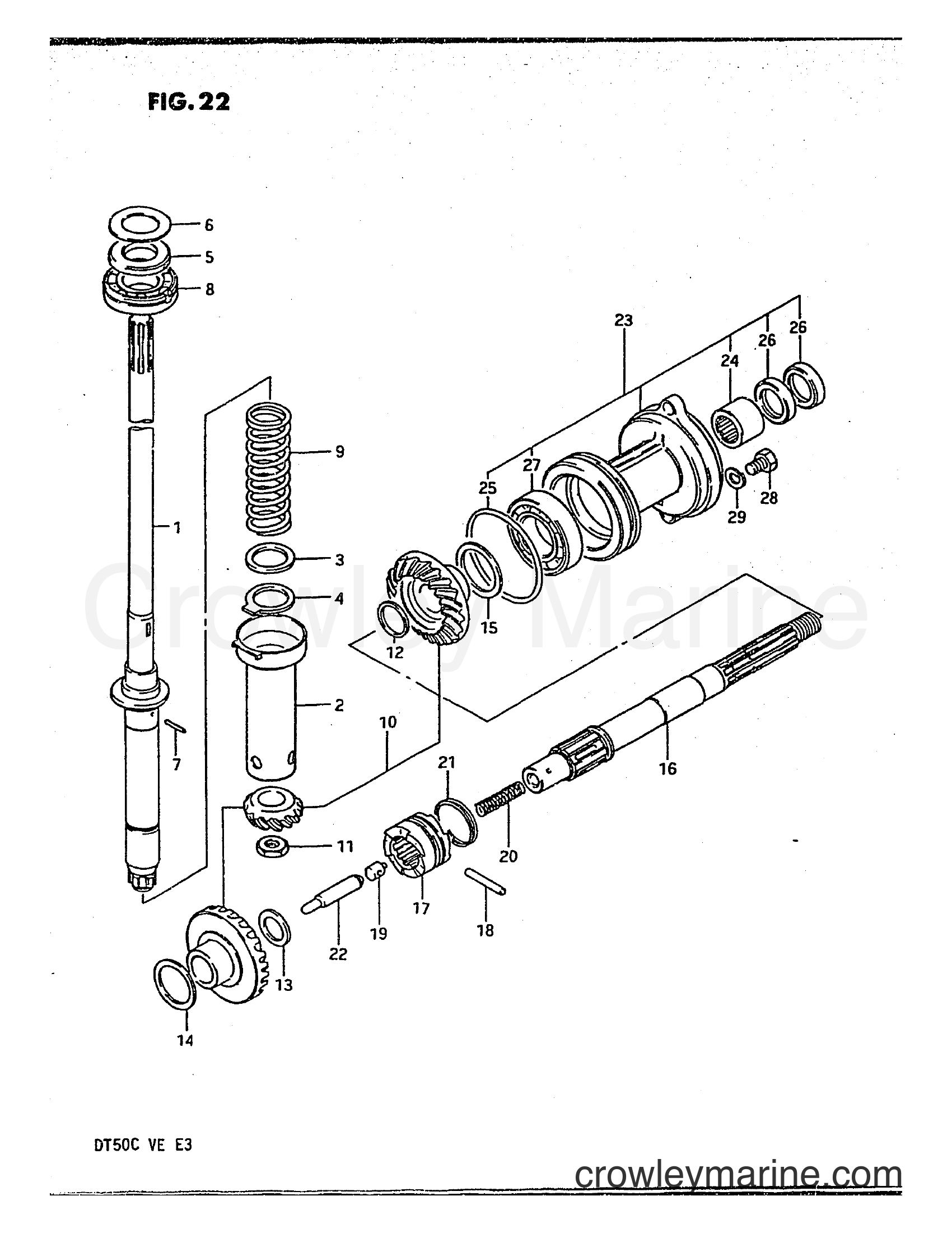 Suzuki Marine DT50 - TRANSMISSION