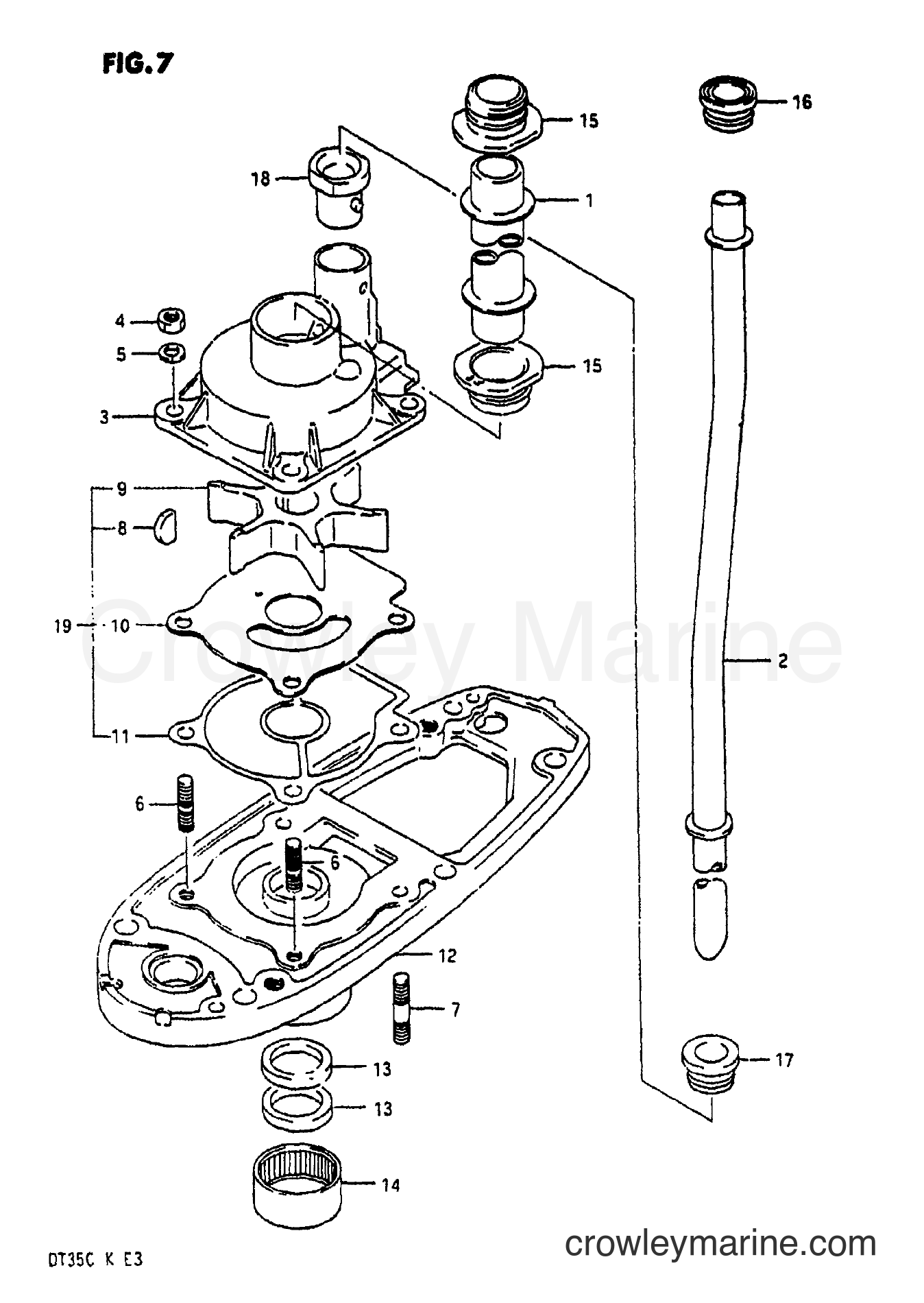 Suzuki Marine DT35 - WATER PUMP