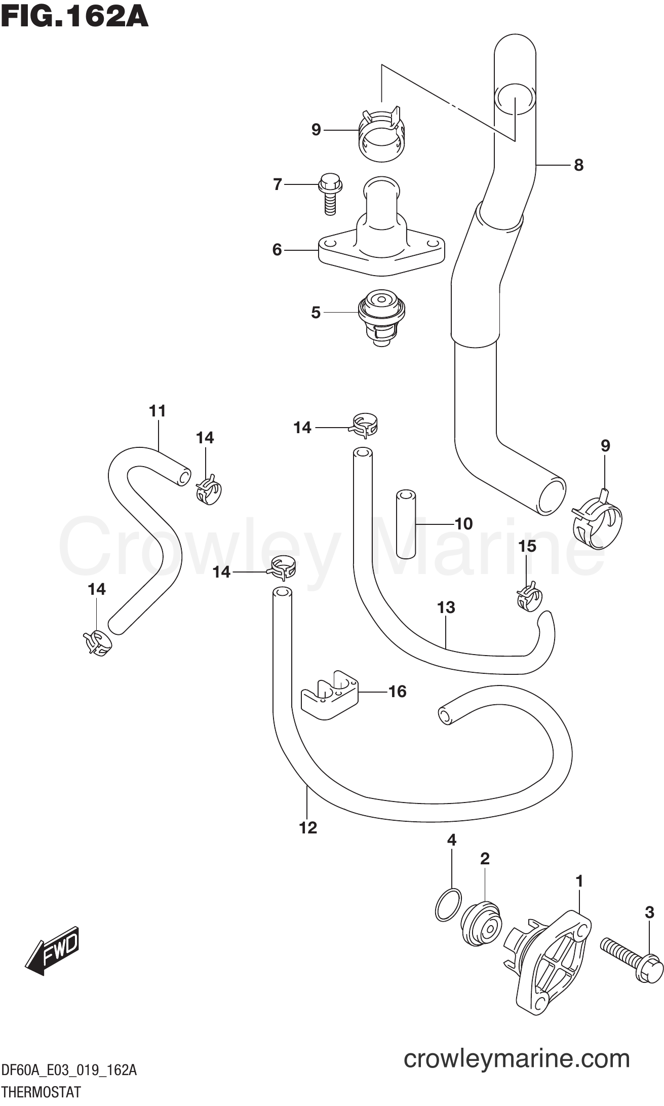 Suzuki Marine DF50AVT 910001~ - THERMOSTAT