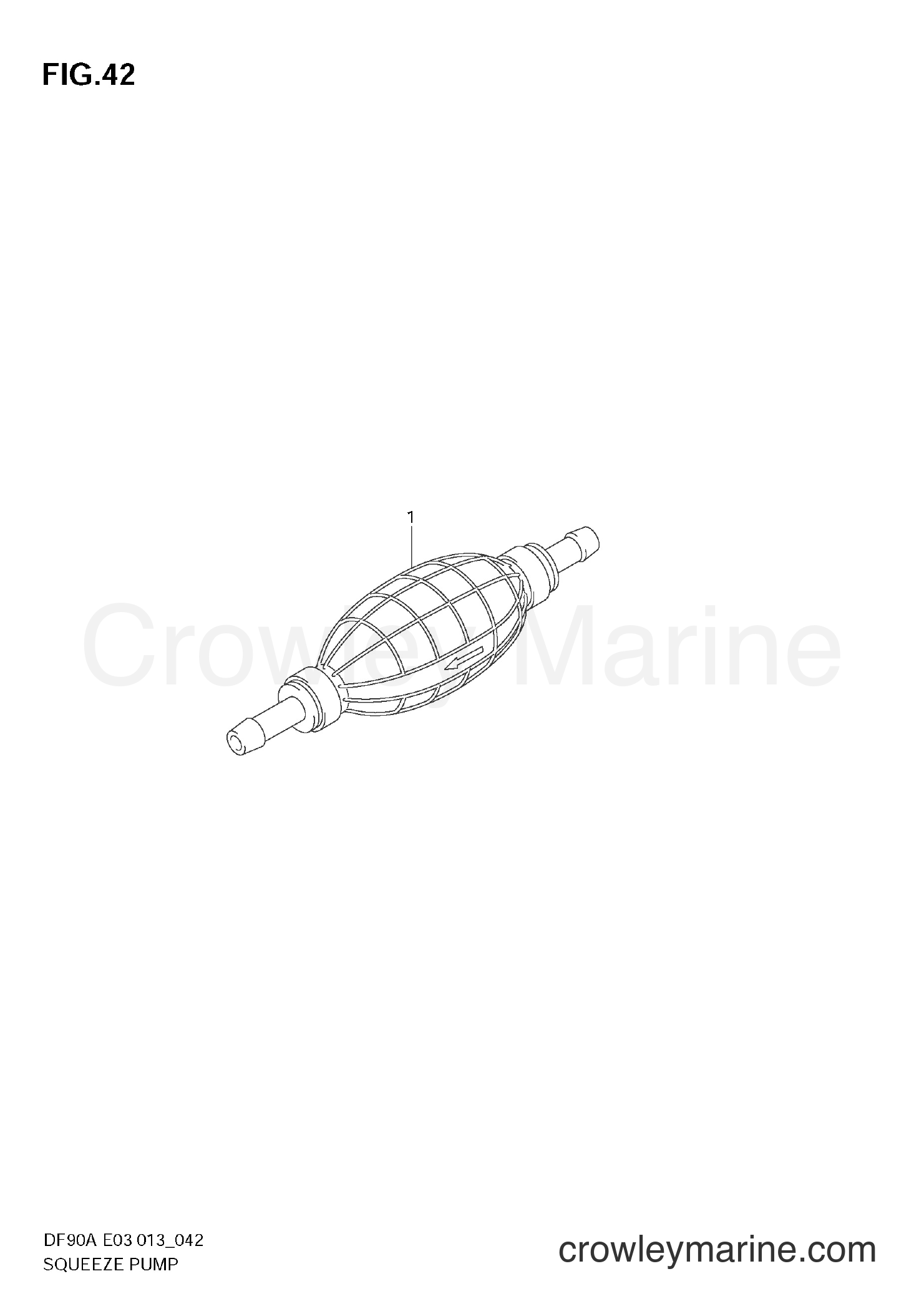 Suzuki Marine DF70A 07003F-310001~ - SQUEEZE PUMP