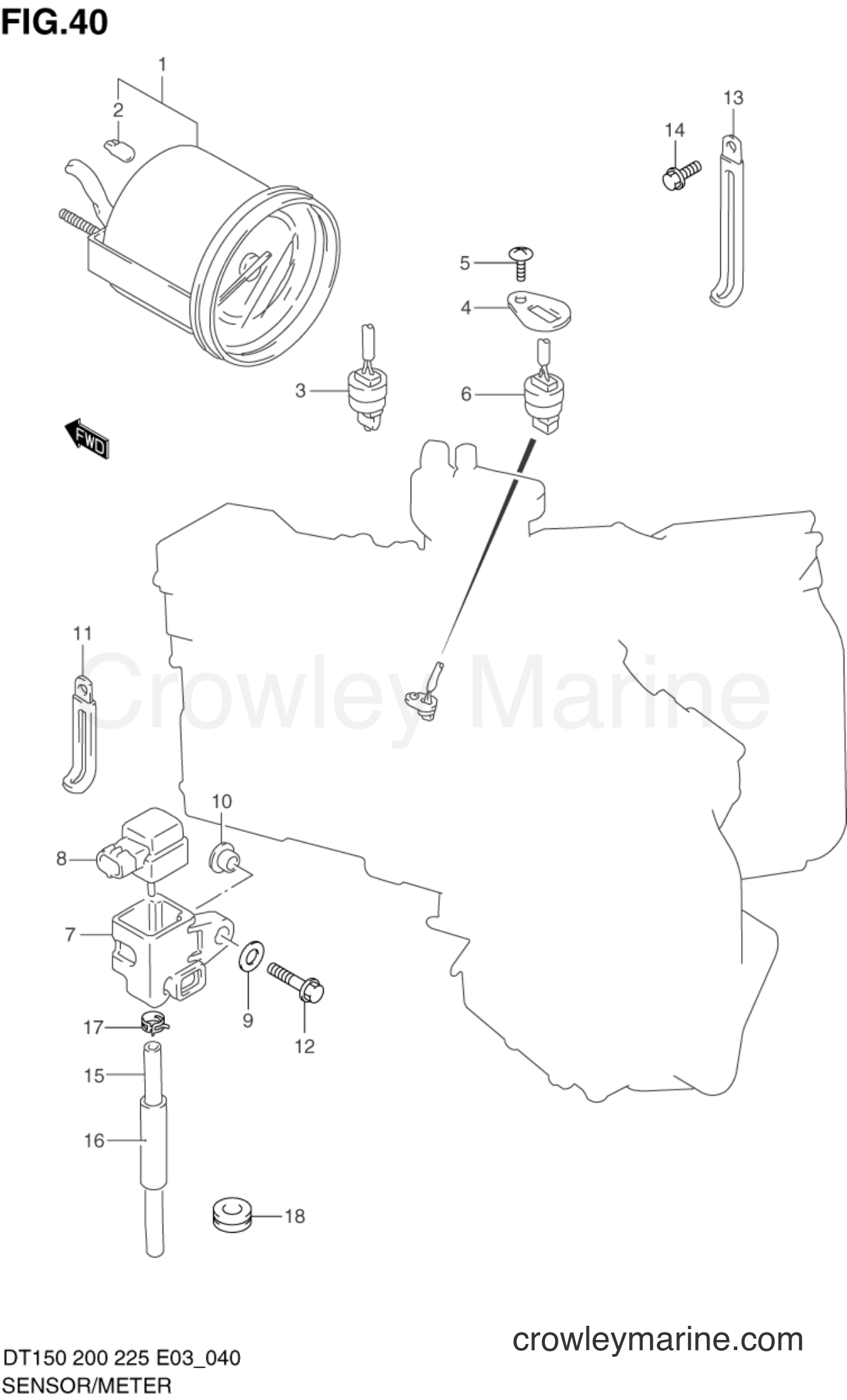 Suzuki Marine DT225 - SENSOR & METER (DT150(G/S),200(G))