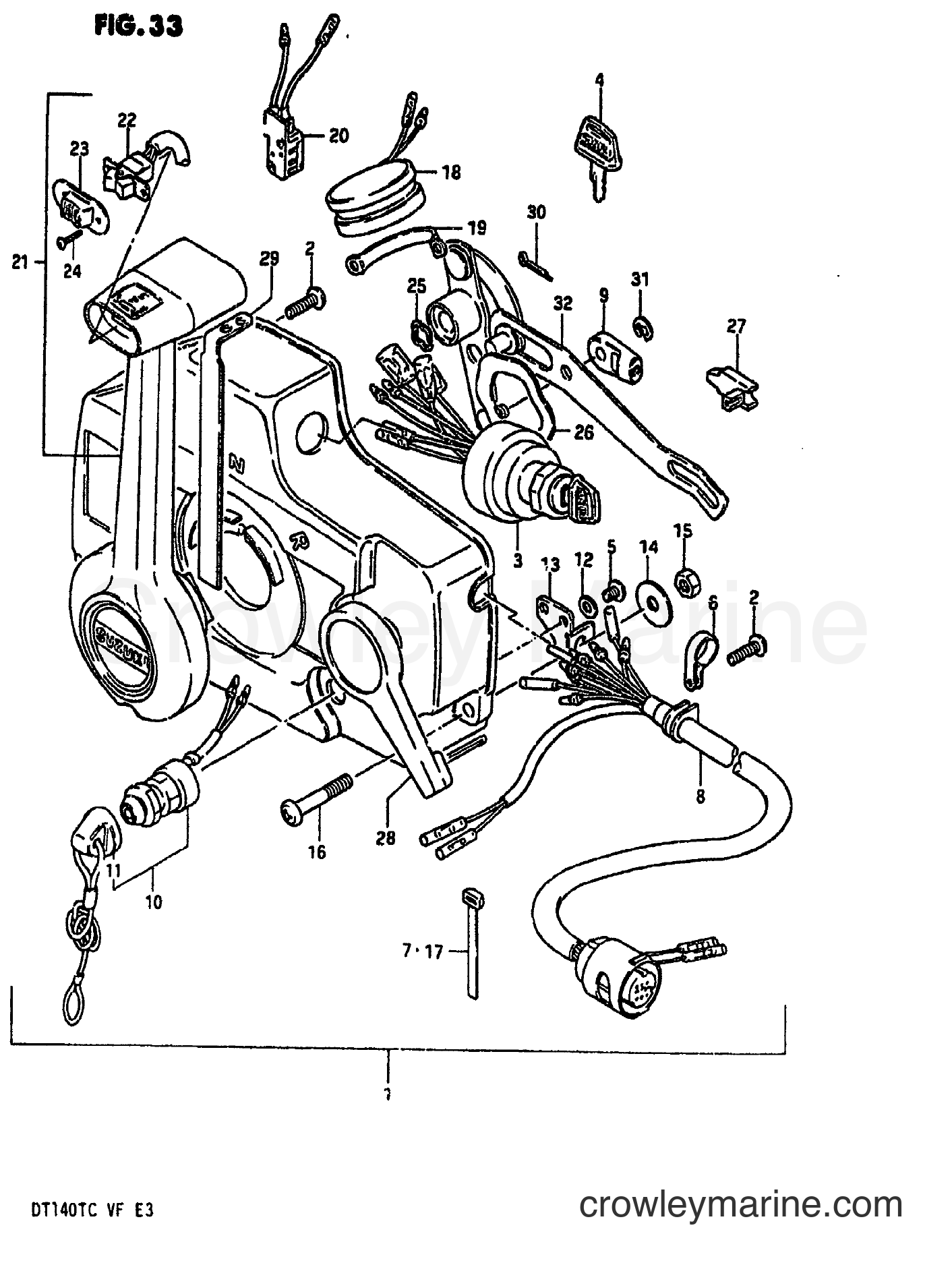 Suzuki Marine DT140 - REMOTE CONTROL (2)