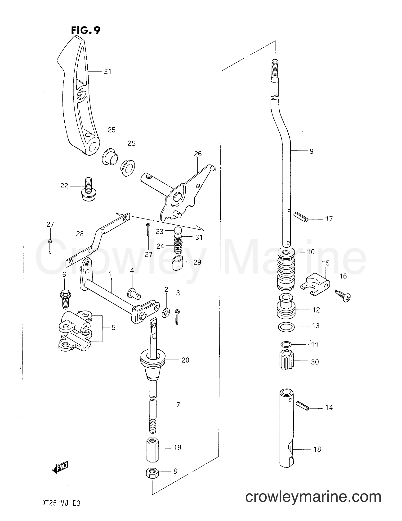 Suzuki Marine DT25 - CLUTCH