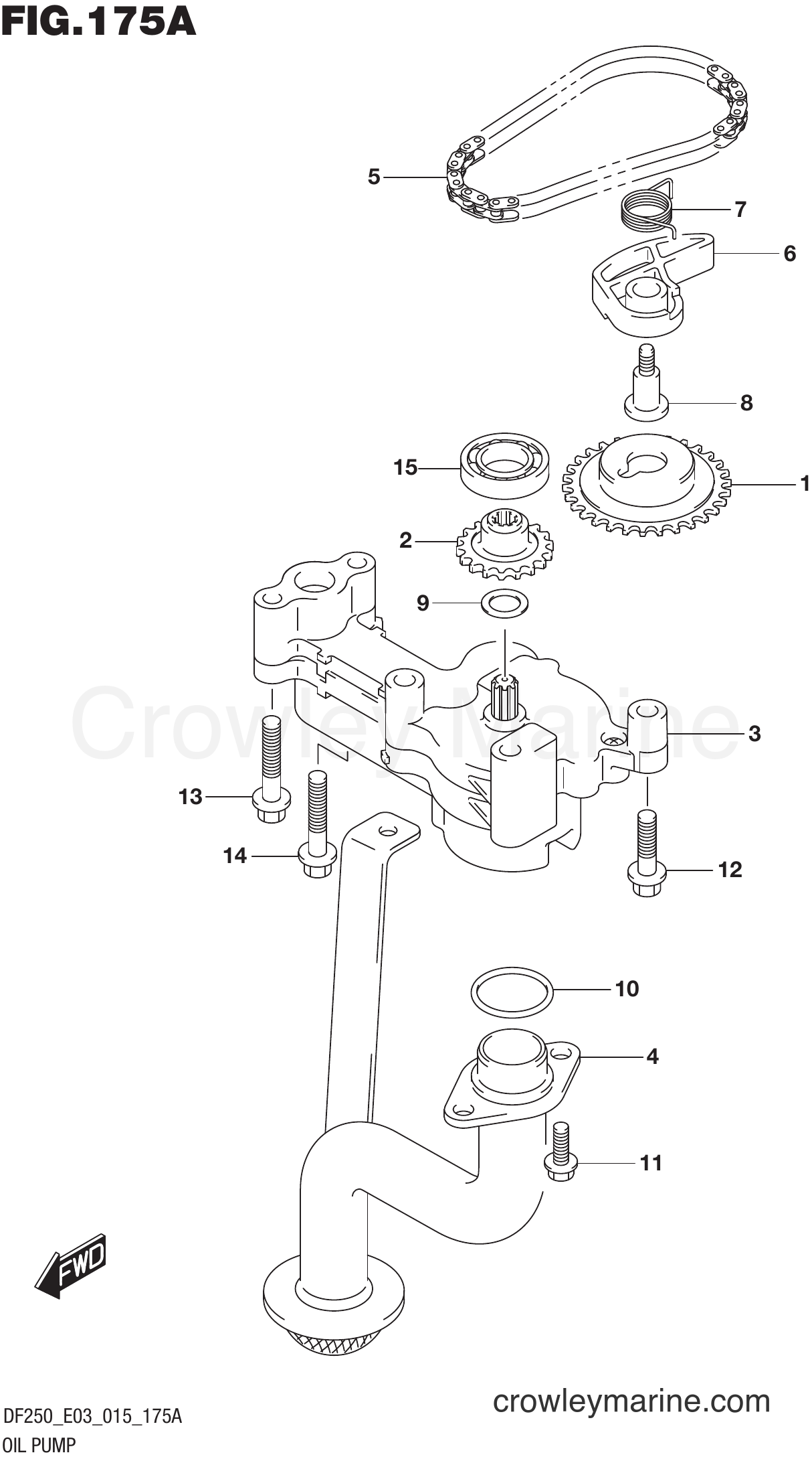 Suzuki Marine DF200T 51001~ - OIL PUMP