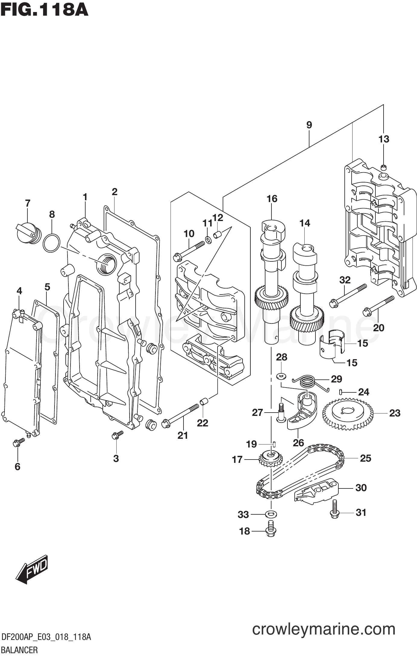 Suzuki Marine DF175AP 810001~ - BALANCER