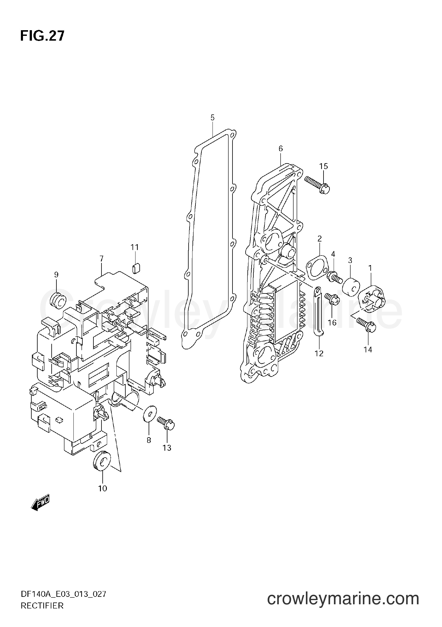 Suzuki Marine DF140A 310001~ - RECTIFIER
