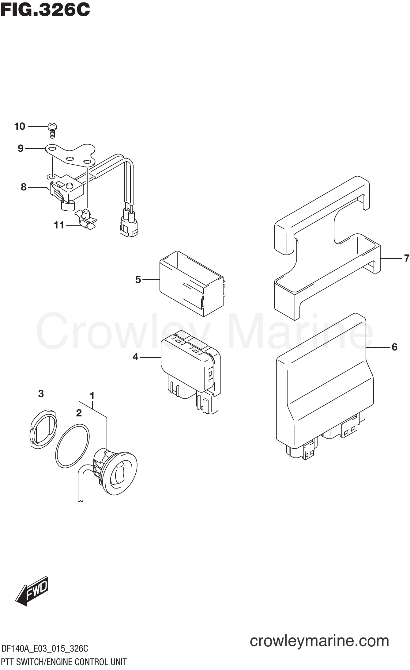 Suzuki Marine DF140AT 510001~ - PTT SWITCH/ENGINE CONTROL UNIT (DF115AZ E03)