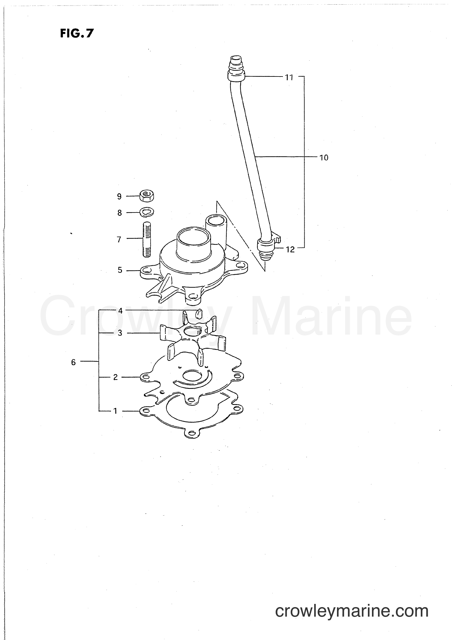 Suzuki Marine PU85 - WATER PUMP