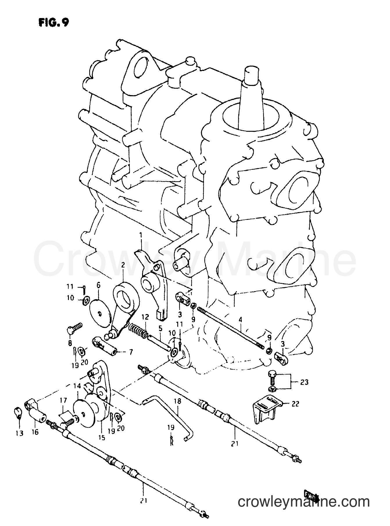 Suzuki Marine DT55 - THROTTLE LINK