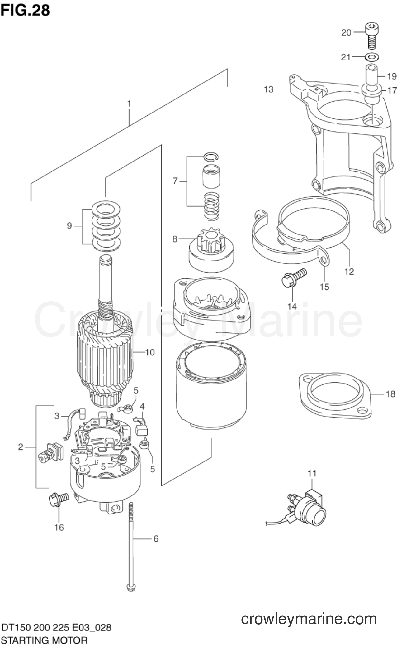 Suzuki Marine DT225G - STARTING MOTOR