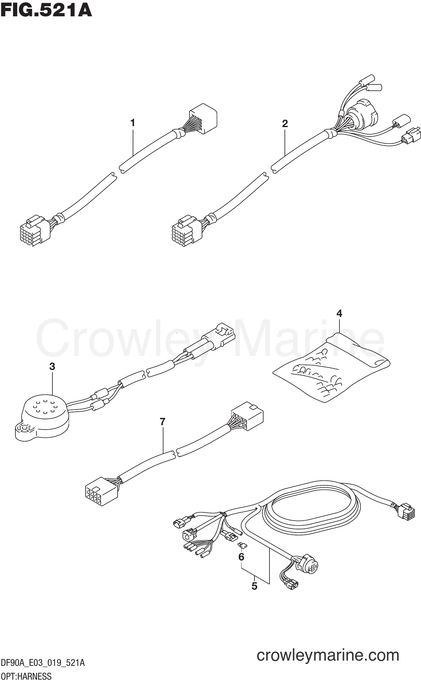 Suzuki Marine DF90A 910001~ - OPT:HARNESS