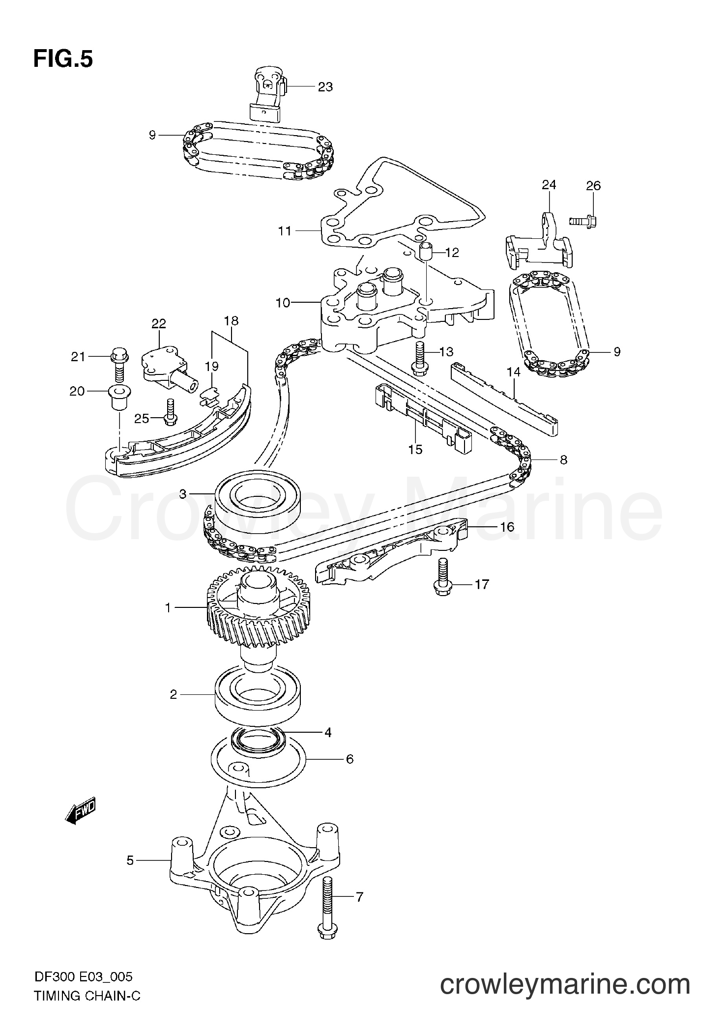 Suzuki Marine DF300Z - TIMING CHAIN