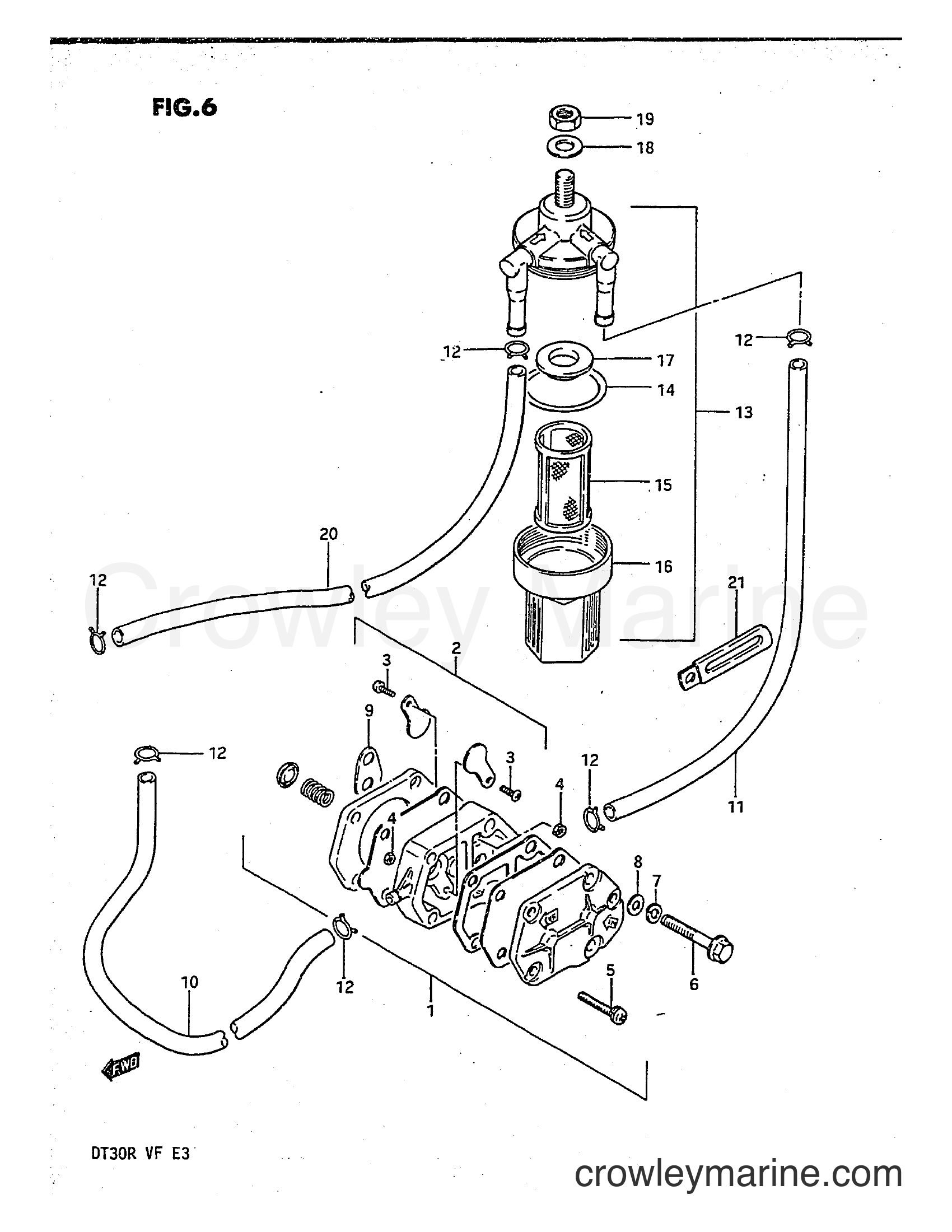 Suzuki Marine DT30 - FUEL PUMP