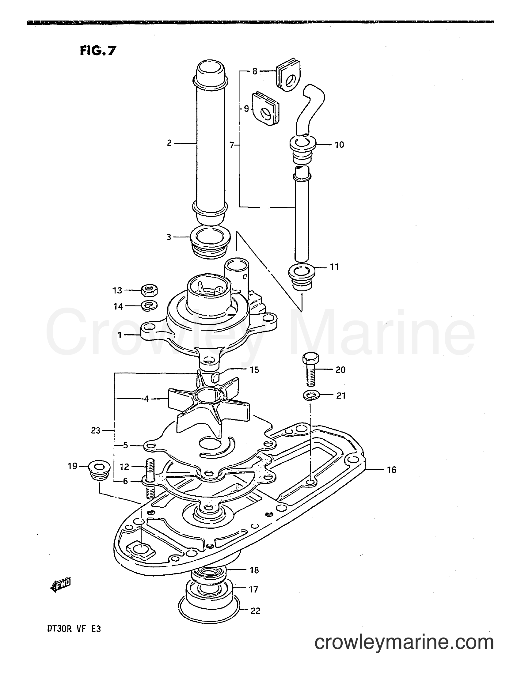 Suzuki Marine DT30 - WATER PUMP