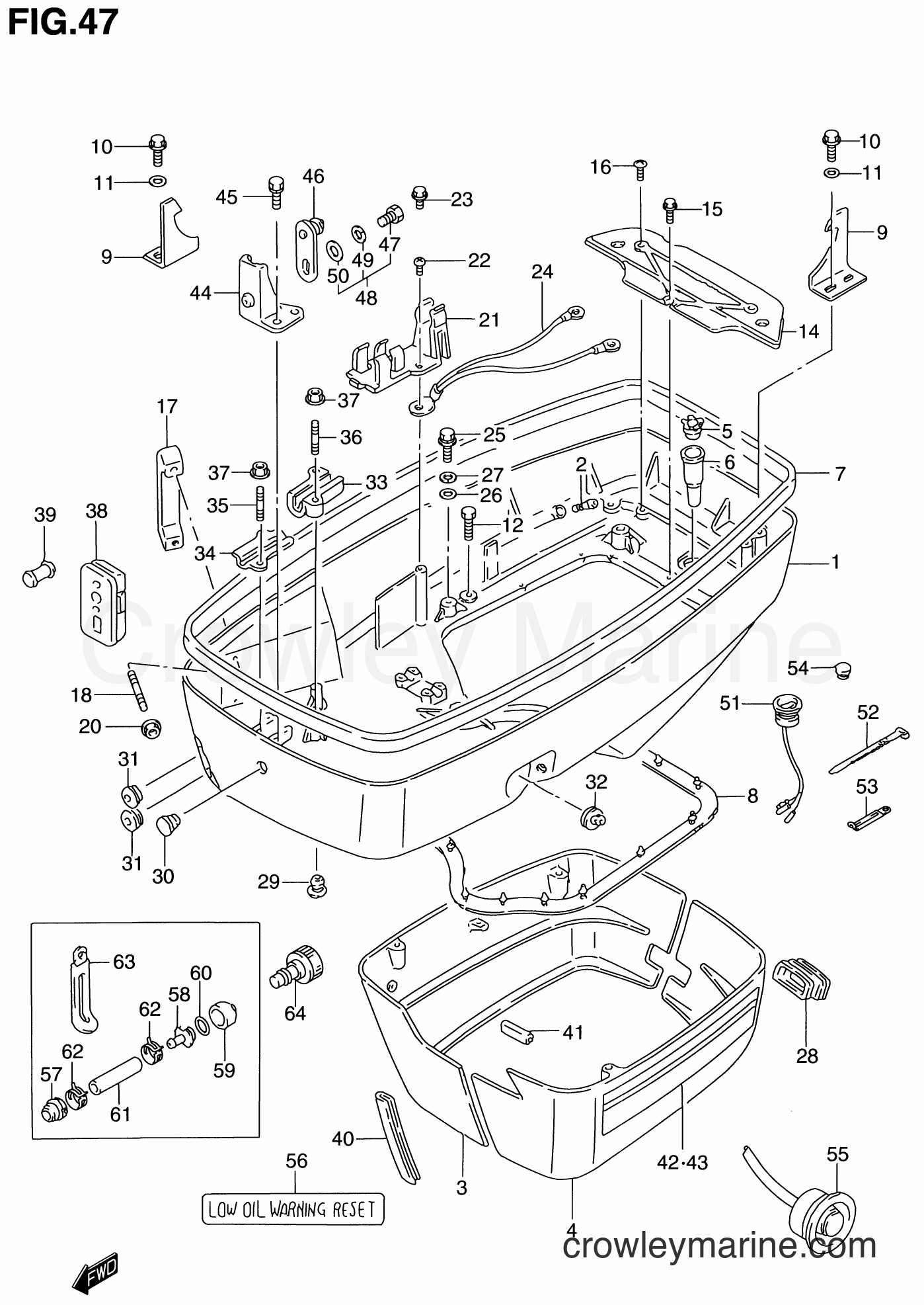 Suzuki Marine DT115 - LOWER COVER