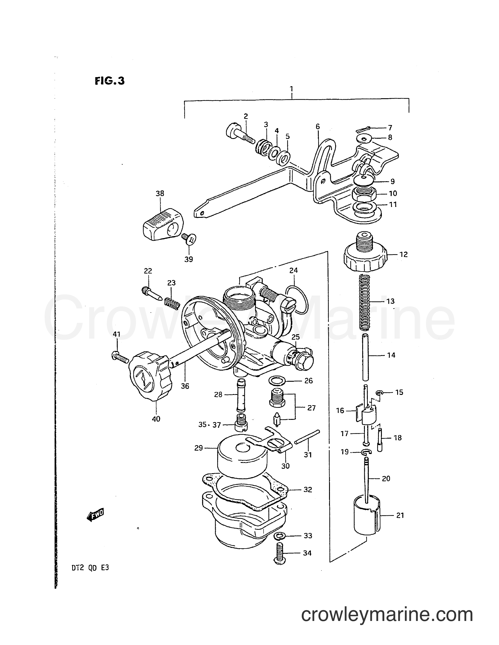 Suzuki Marine DT2 - CARBURETOR