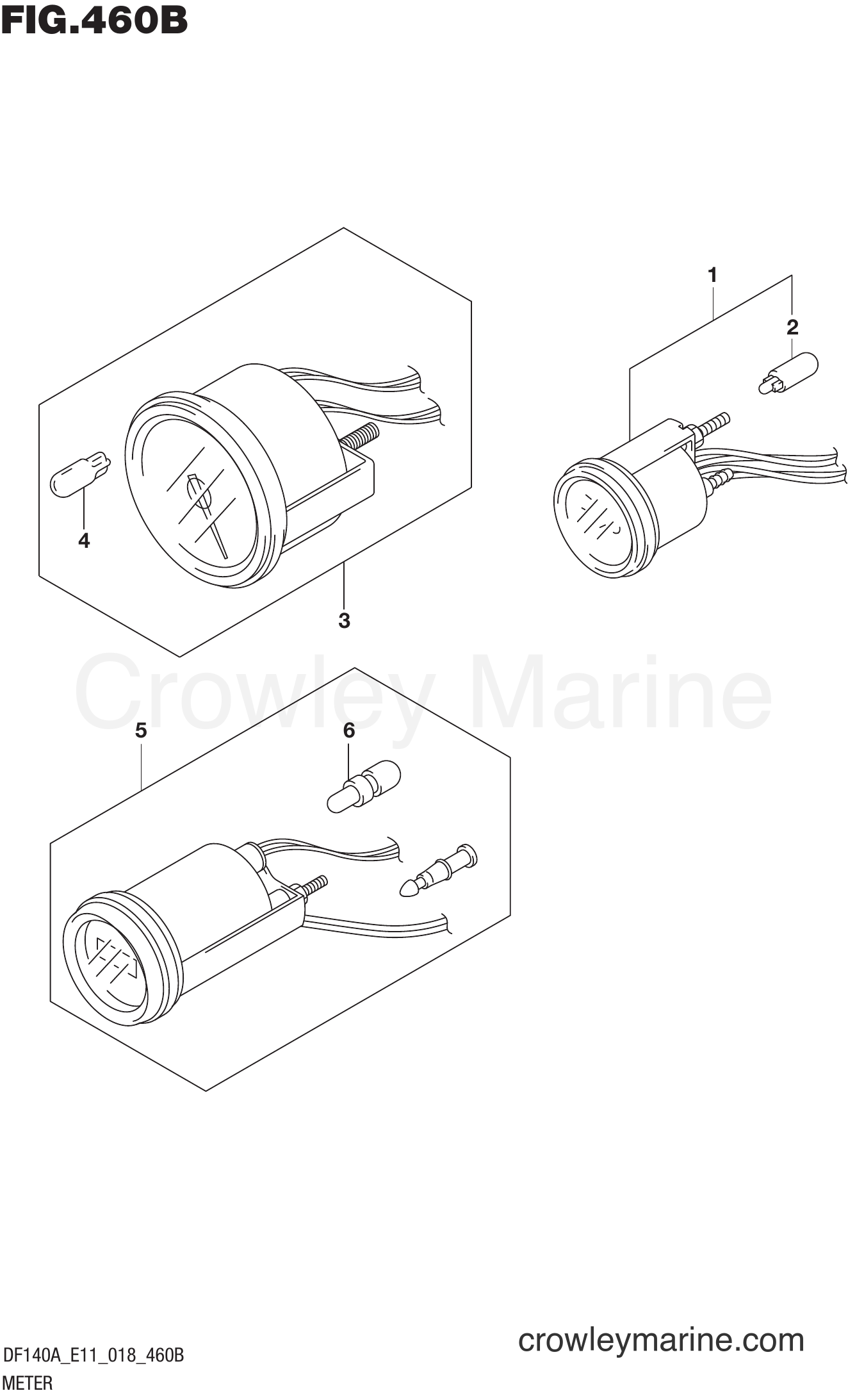 Suzuki Marine DF100AT 810001~ - METER (E40)