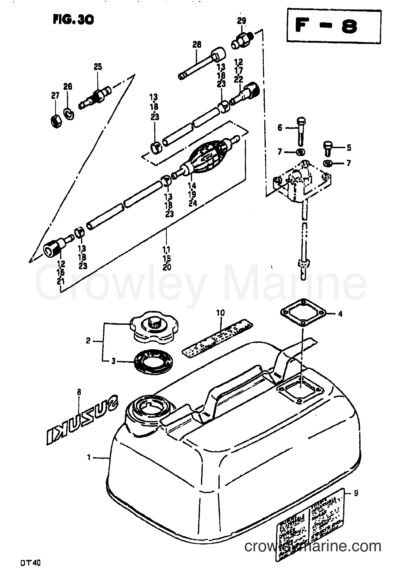 Suzuki Marine DT35 - FUEL TANK