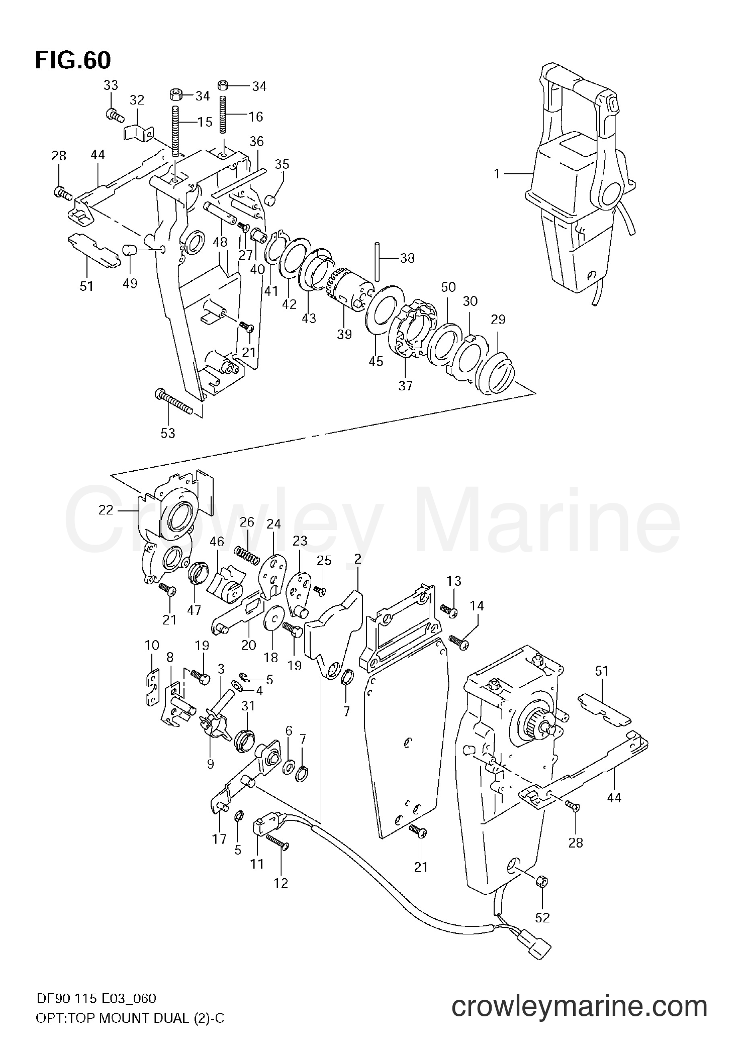 Suzuki Marine DF90 - OPT:TOP MOUNT DUAL (2)