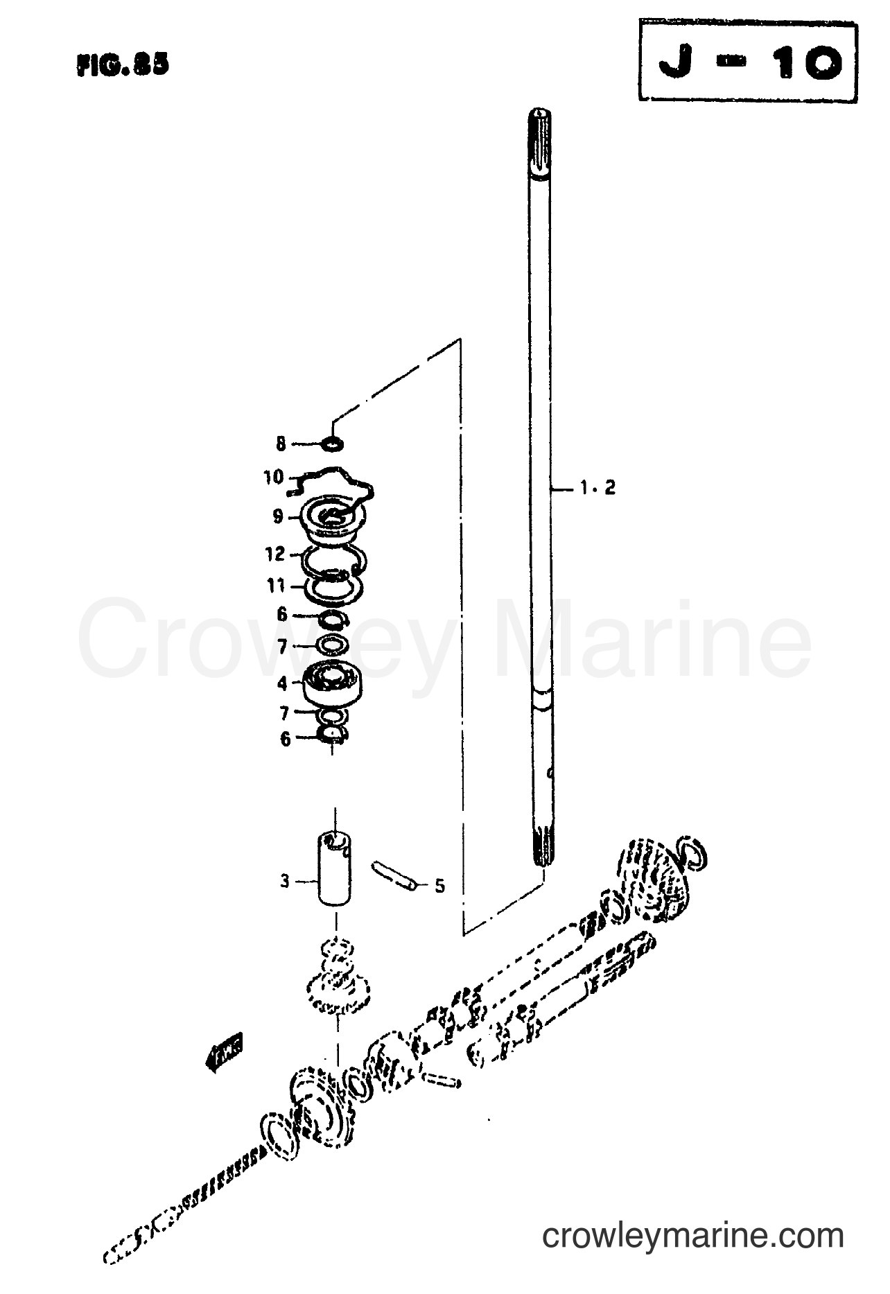 Suzuki Marine DT5 - DRIVESHAFT (S,L TYPE)