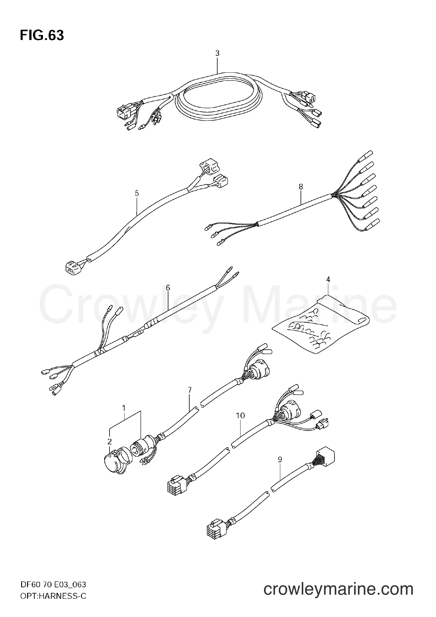 Suzuki Marine DF60 - OPT:HARNESS
